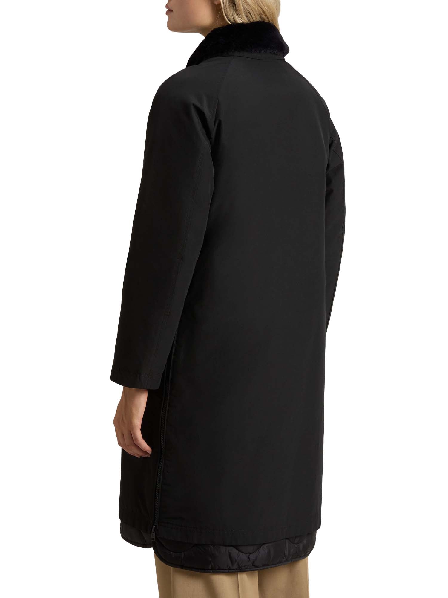 Woolrich Cappotto 3 in 1 in Ramar Cloth Nero