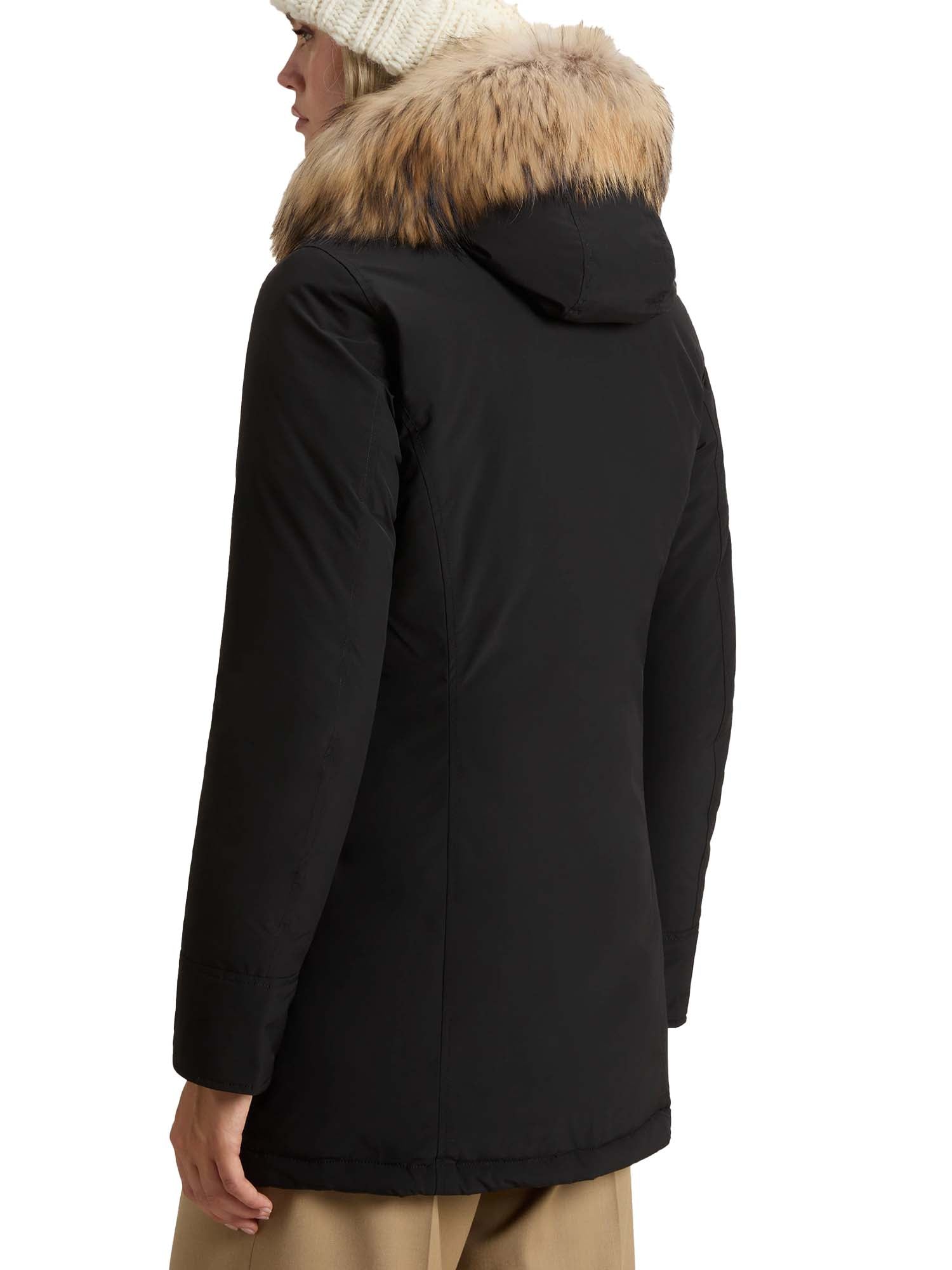 Woolrich Arctic Parka in Urban Touch con pelliccia removibile Nero
