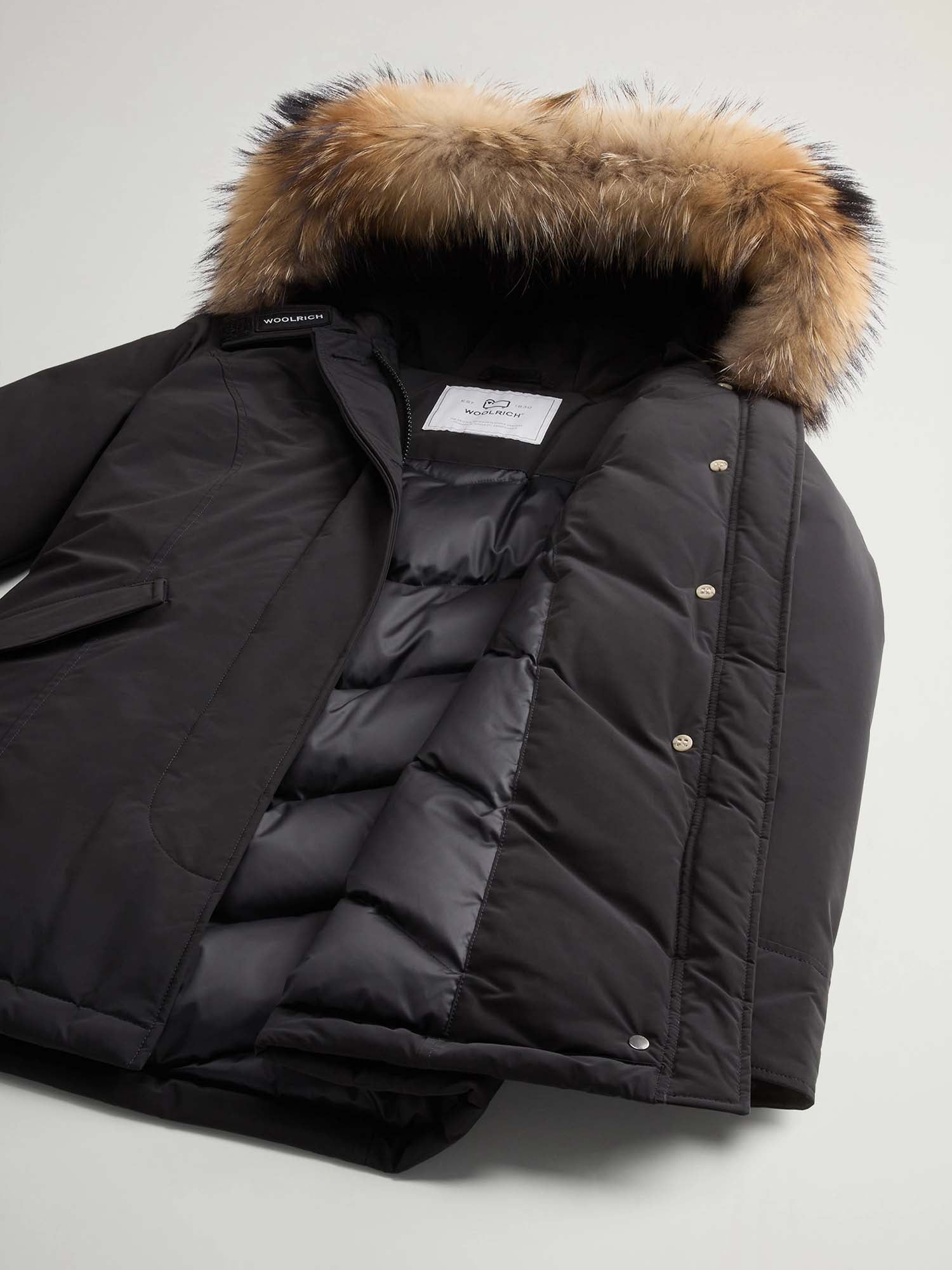 Woolrich Arctic Parka in Urban Touch con pelliccia removibile Nero