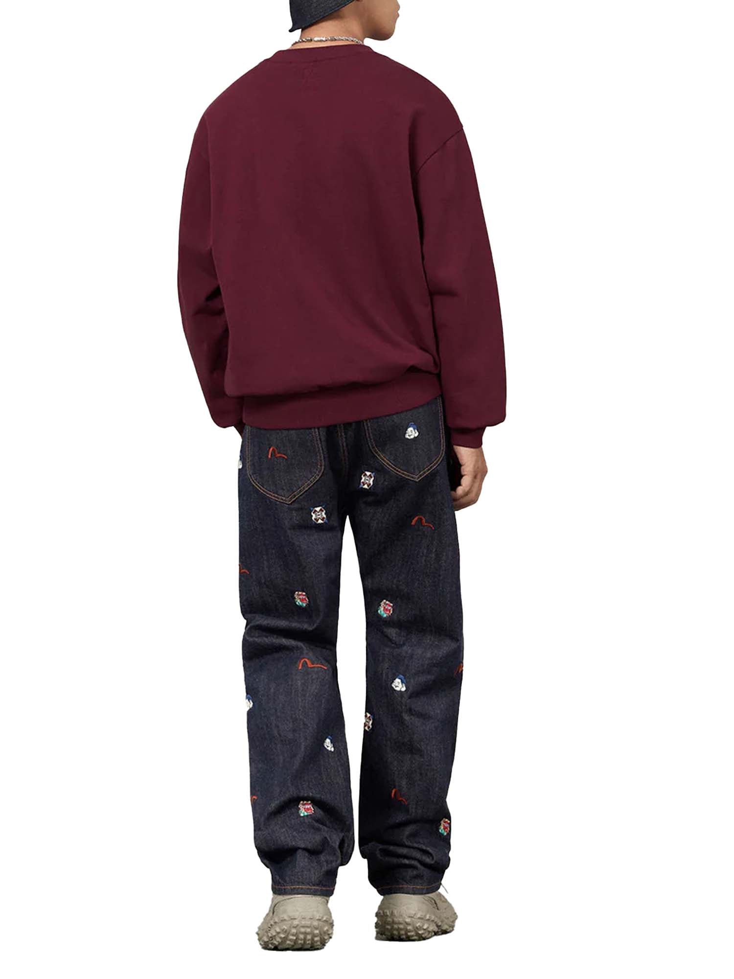 Evisu Jeans Allover Brand Embroidery Regular Fit 2020 Azzurro