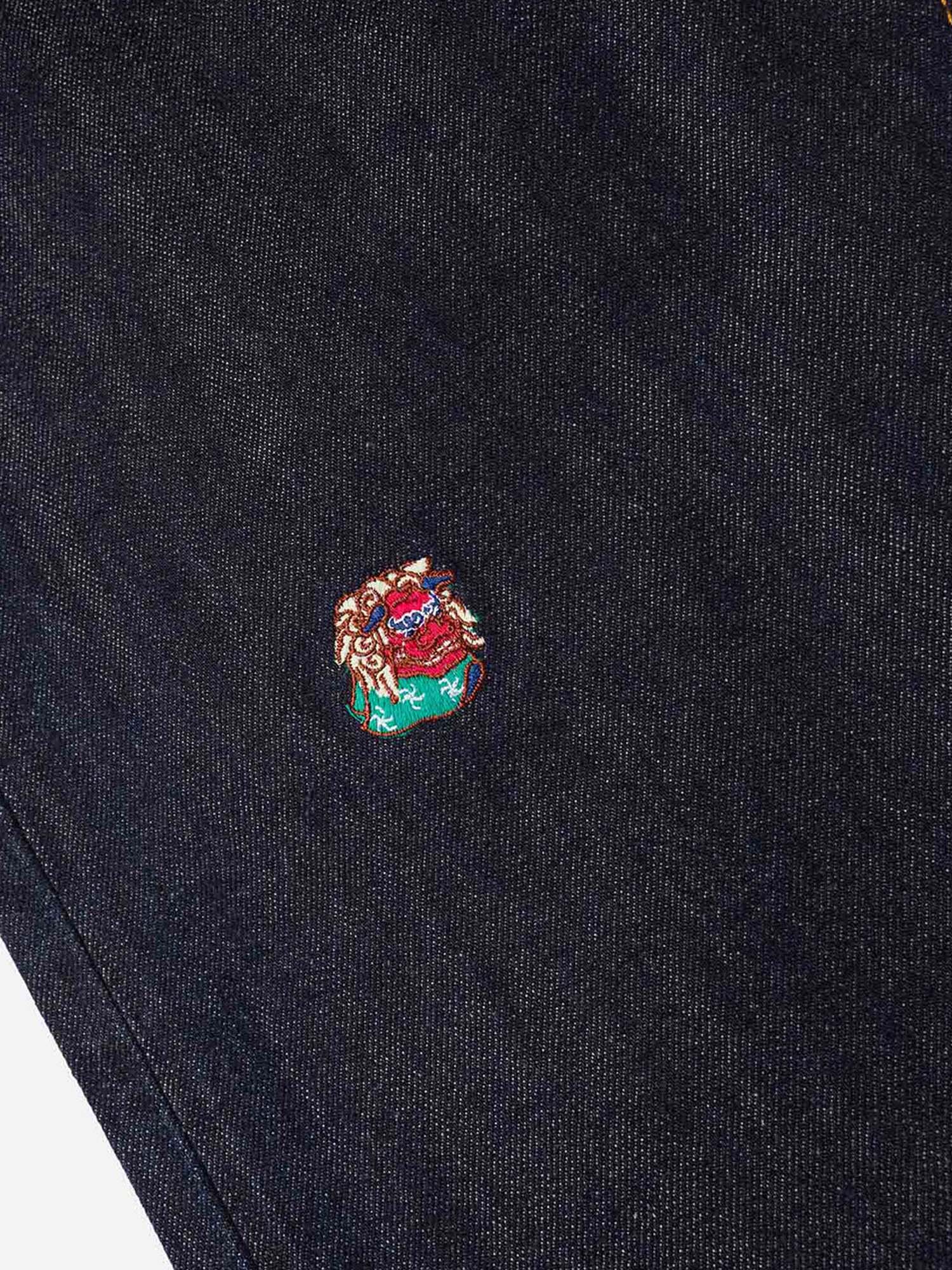 Evisu Jeans Allover Brand Embroidery Regular Fit 2020 Azzurro