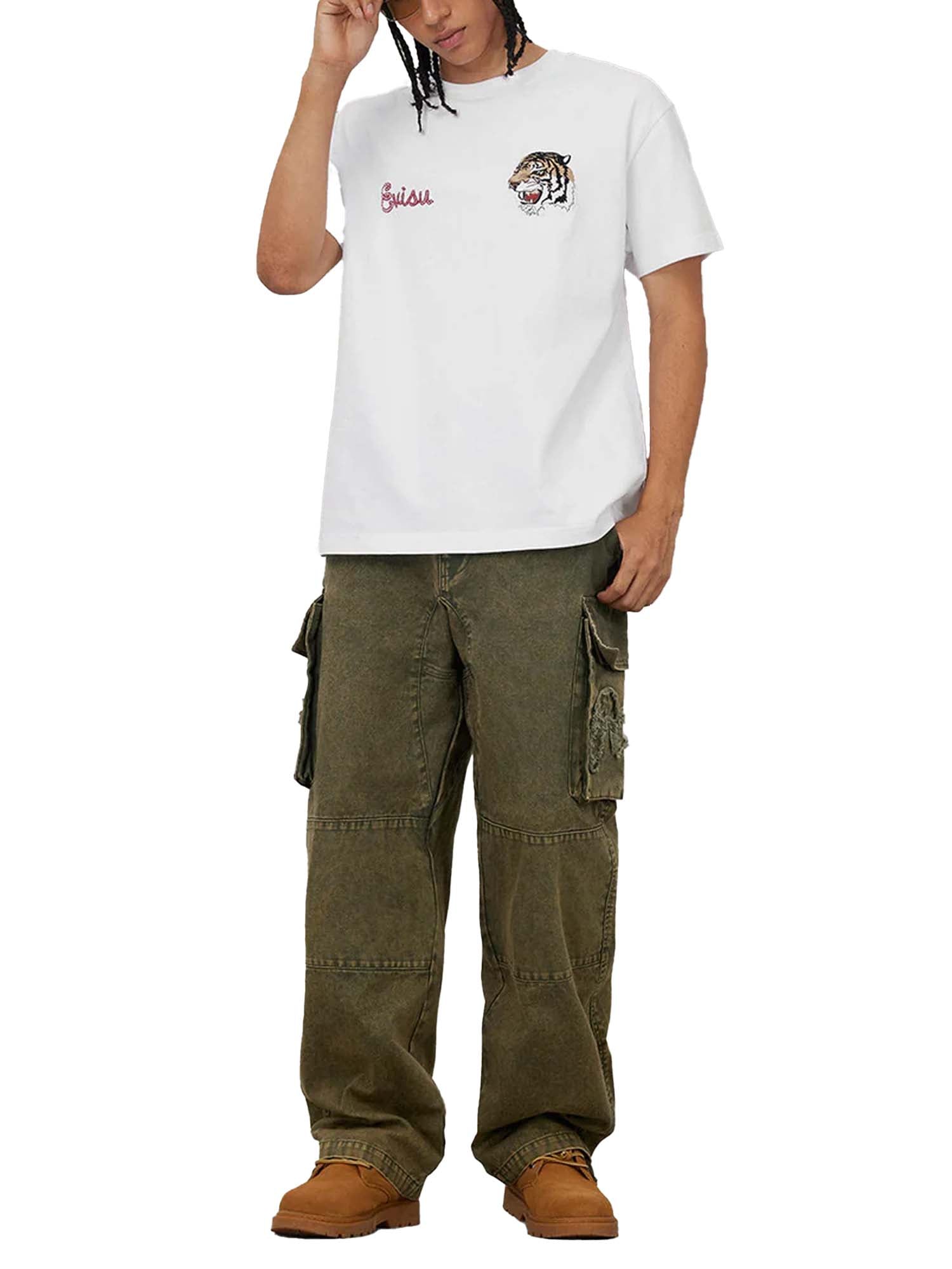 Evisu T-shirt EVISU Archives Print Relax Fit Bianco