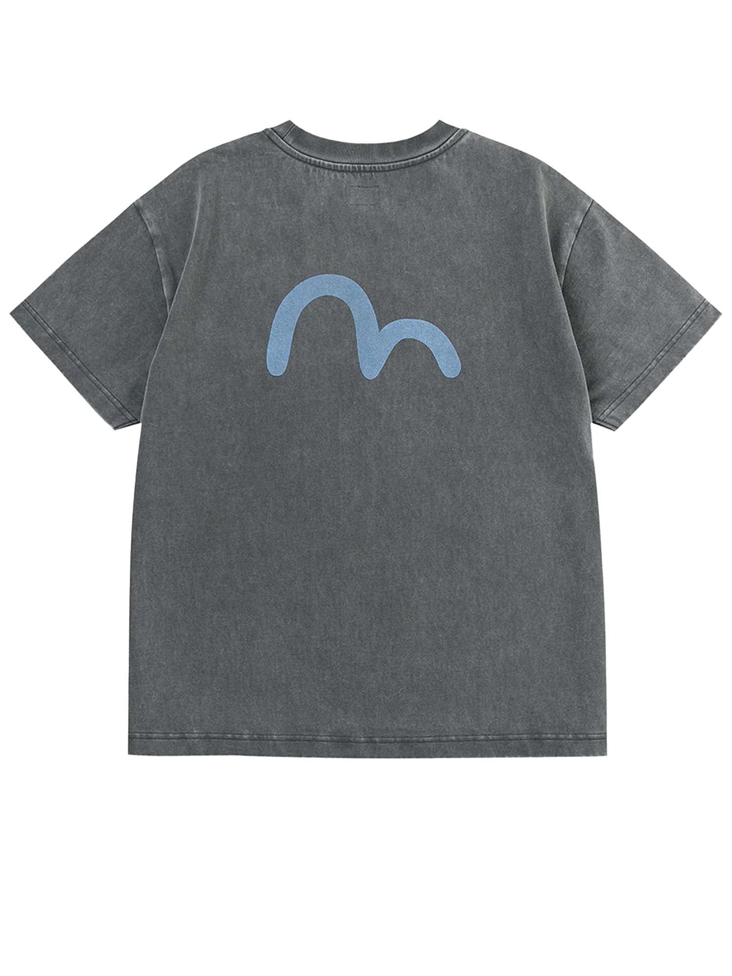 Evisu T-shirt EVISU Archives Print Relax Fit Nero