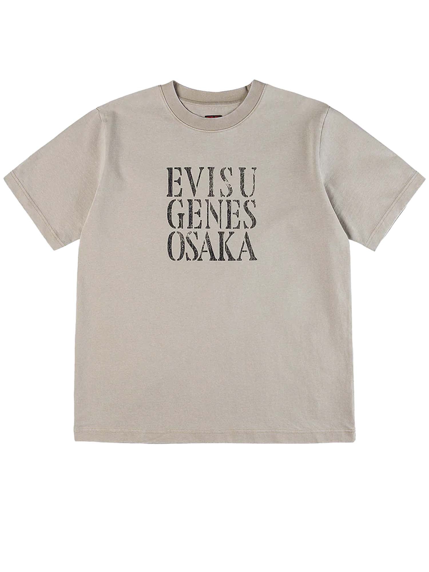 Evisu T-Shirt Seagull Print Relax Fit Bianco