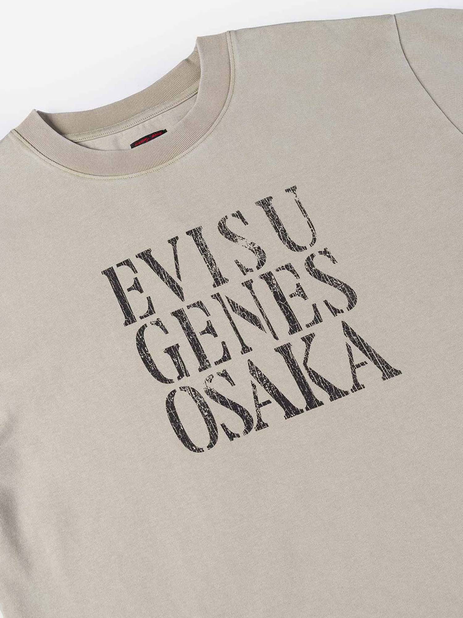 Evisu T-Shirt Seagull Print Relax Fit Bianco