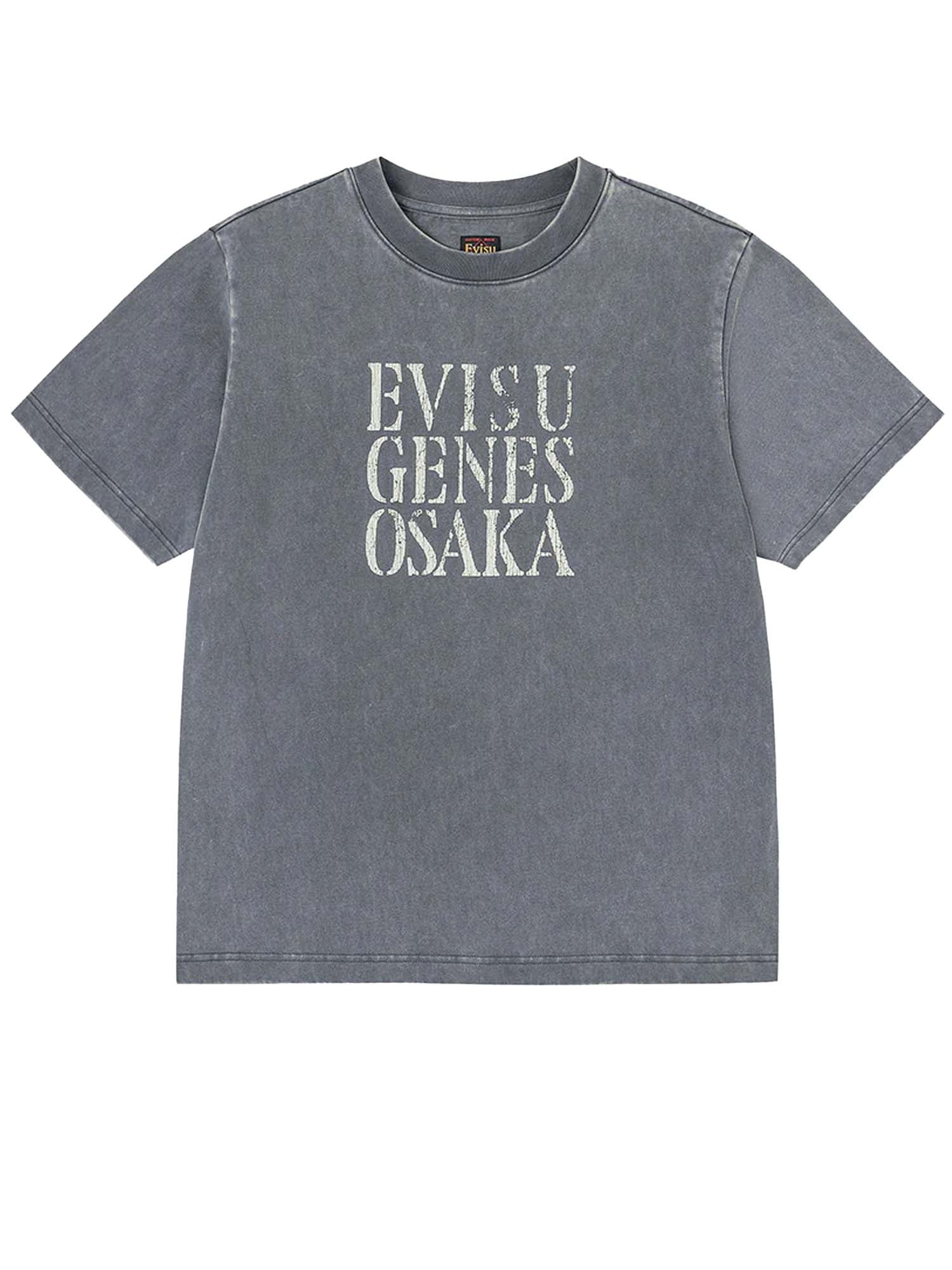 Evisu T-Shirt Seagull Print Relax Fit Nero