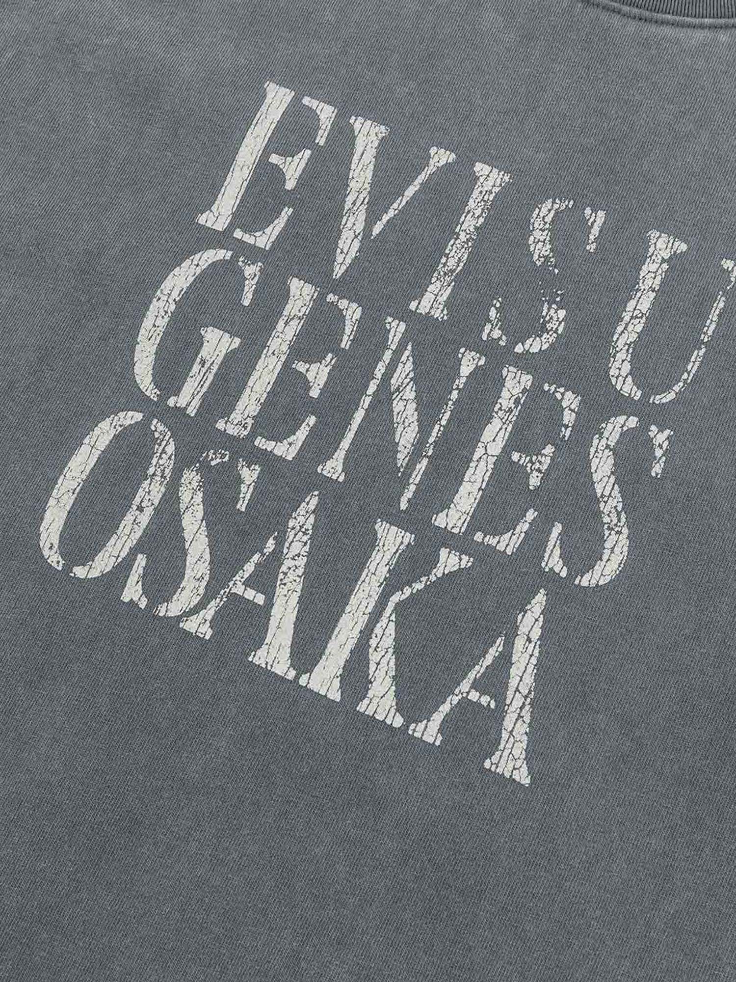 Evisu T-Shirt Seagull Print Relax Fit Nero