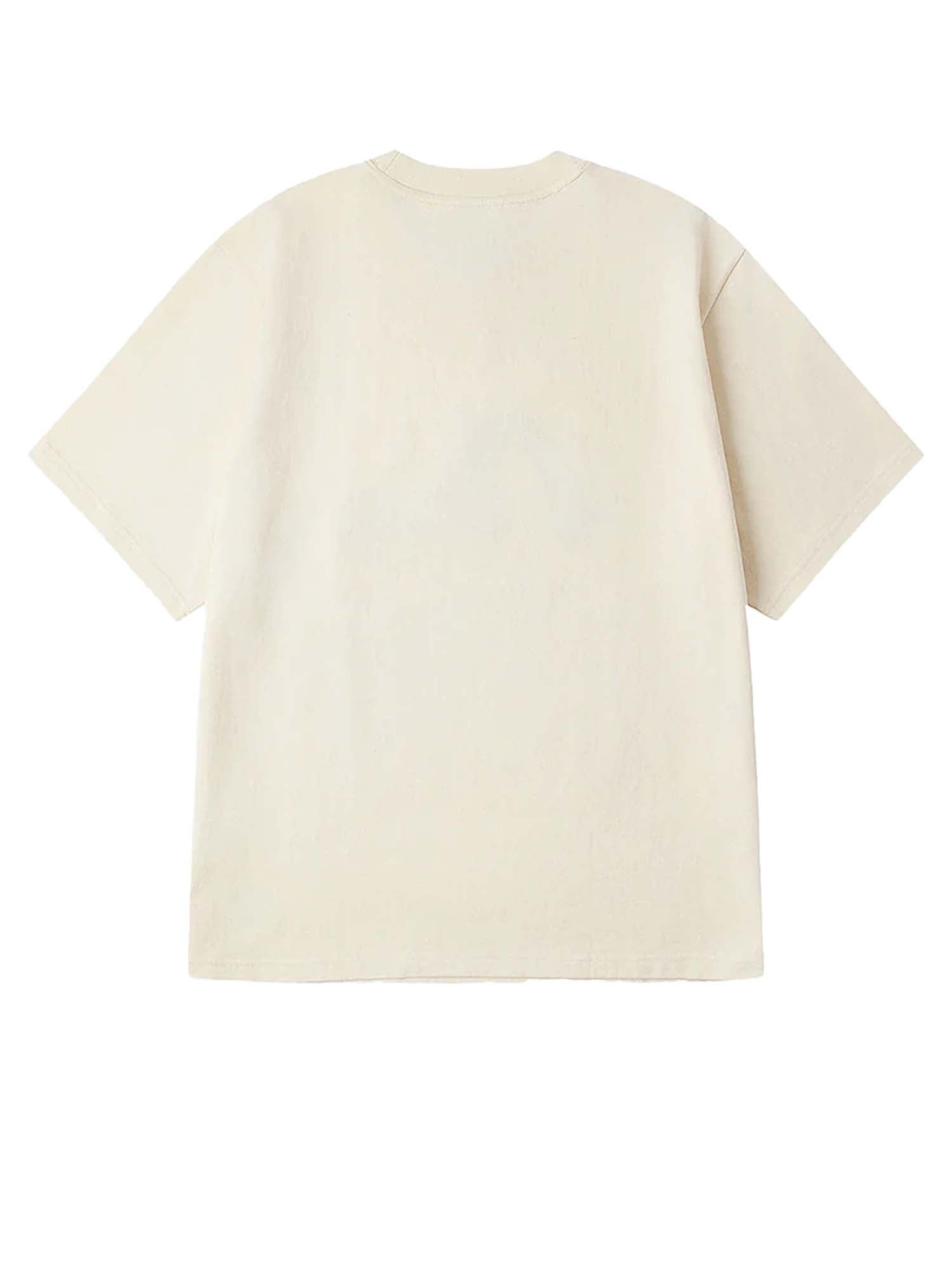 Evisu T-Shirt Brocade Seagull Appliqué Regular Fit Short Sleeves Bianco