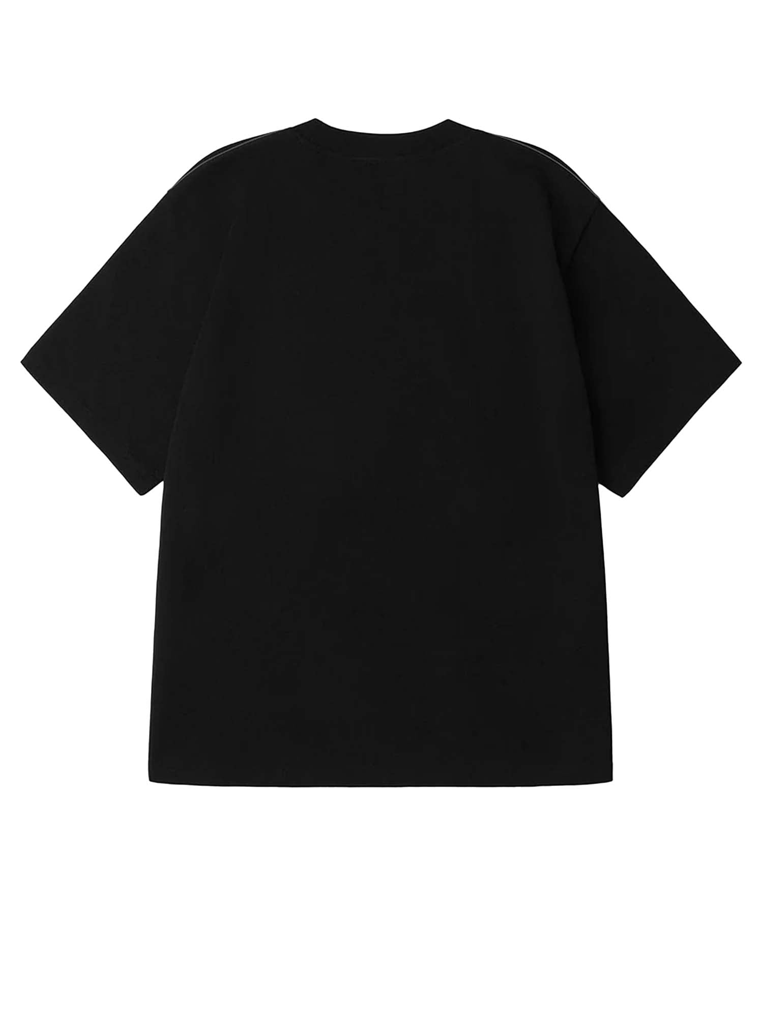 Evisu T-Shirt Brocade Seagull Appliqué Regular Fit Short Sleeves Nero