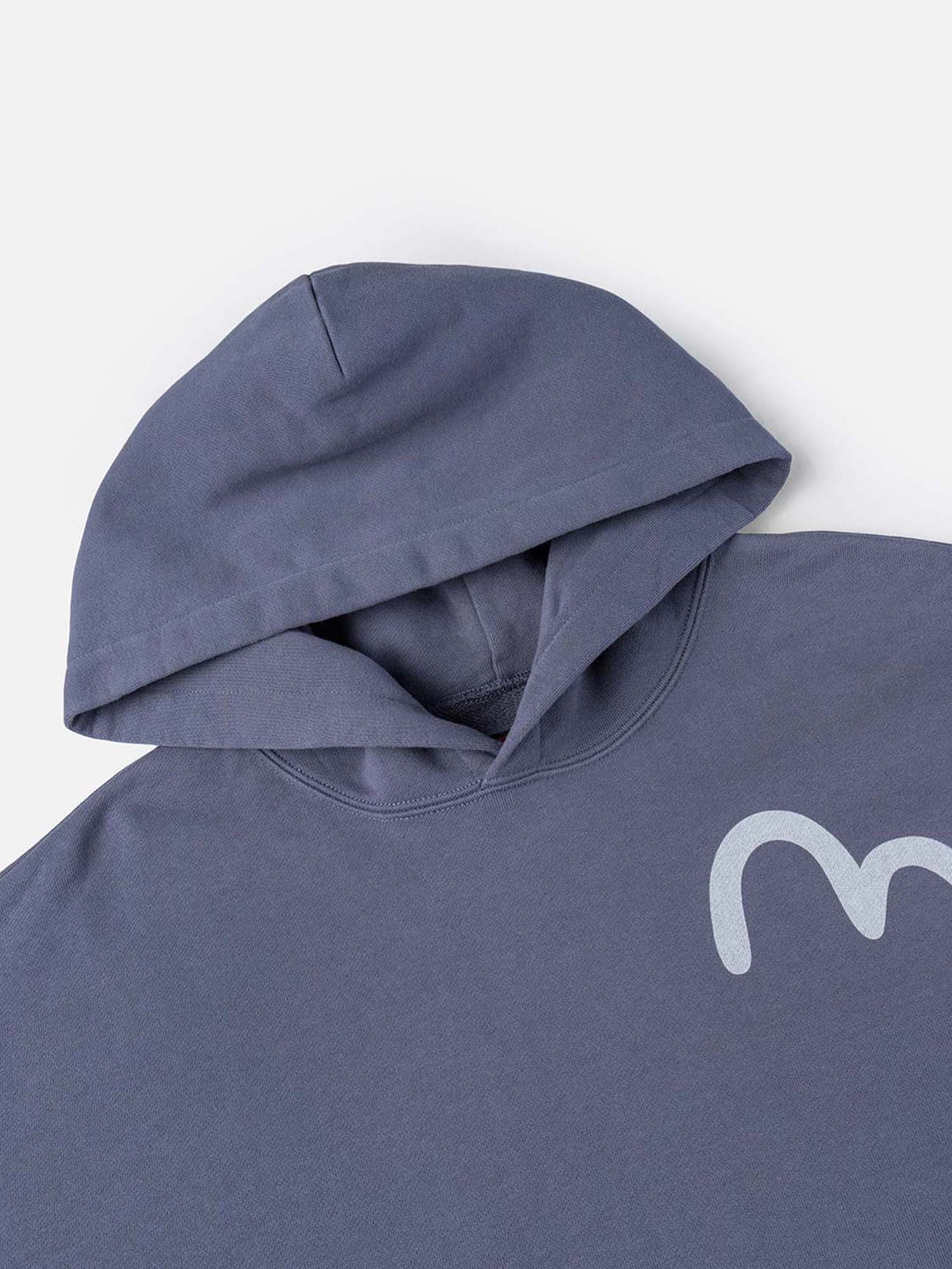 Evisu Felpa American Ebisu and Seagull Print Relax Fit Blu