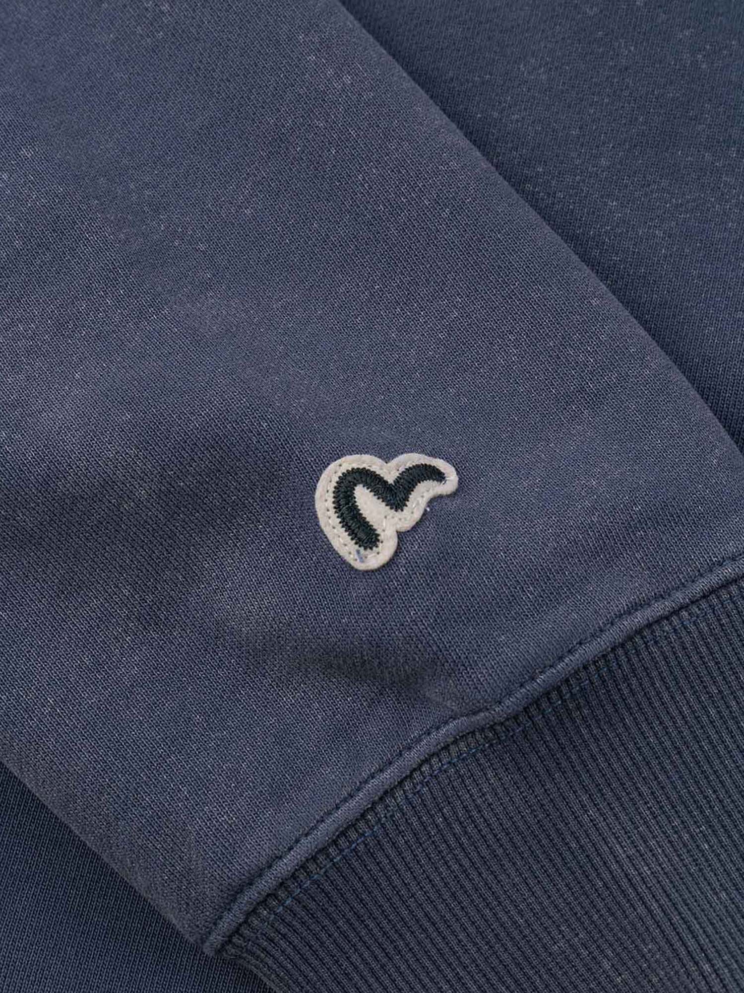 Evisu Felpa Bowling Workwear Print Relax Fit Blu