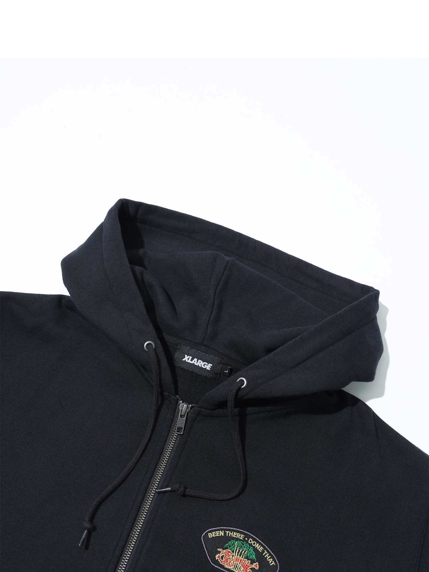 Xlarge Felpa con Cappuccio Peace Squad Zip Nero