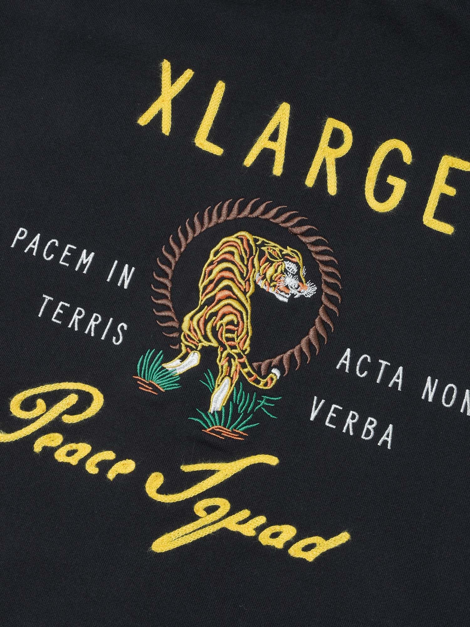 Xlarge Felpa con Cappuccio Peace Squad Zip Nero