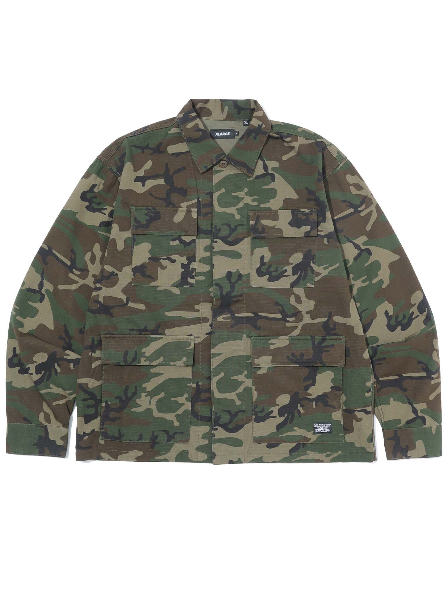 Xlarge Camicia Ripstop Military Verde