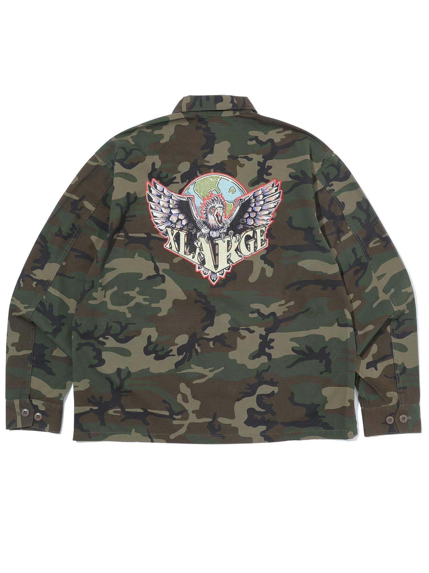 Xlarge Camicia Ripstop Military Camouflage