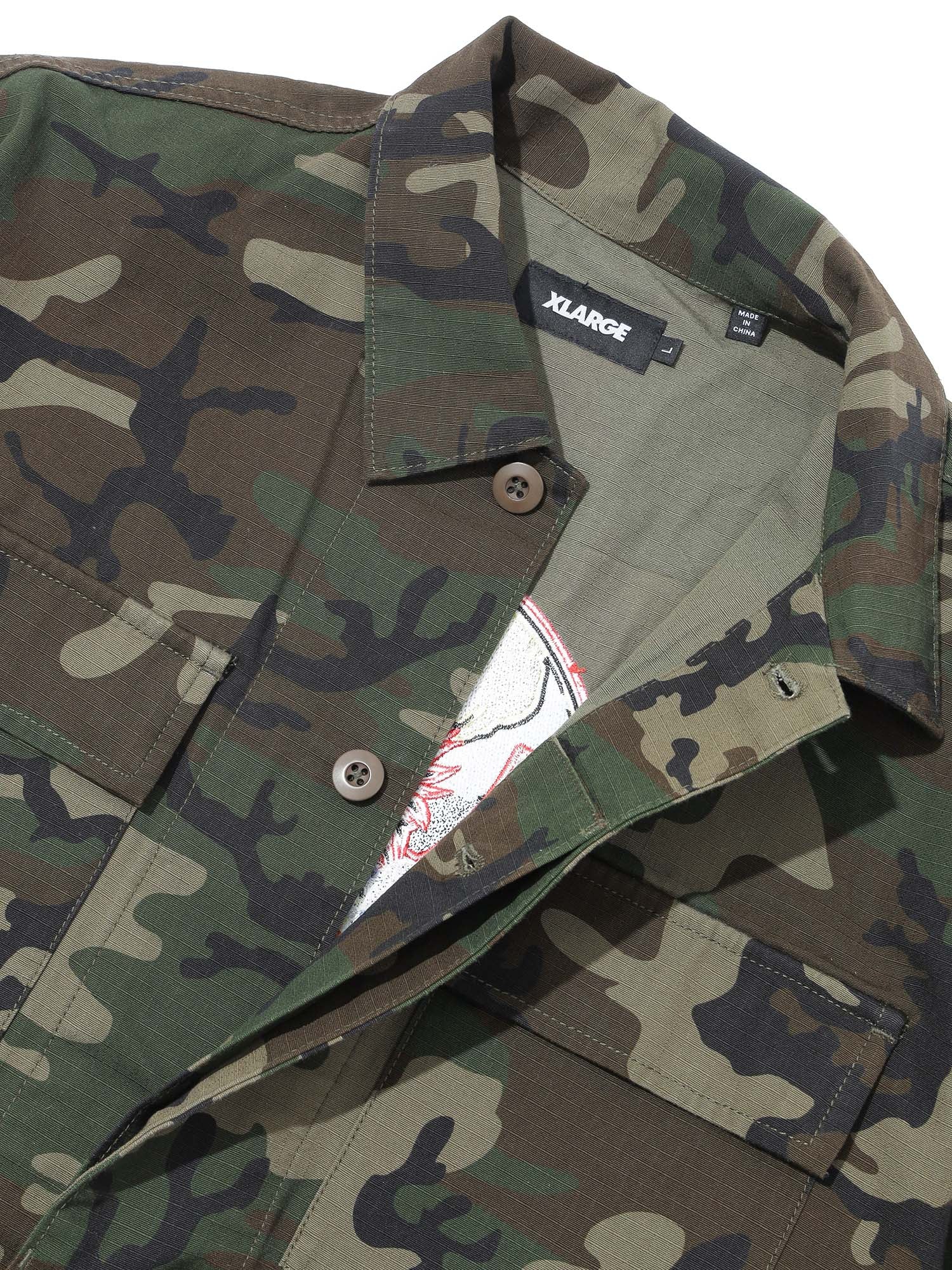 Xlarge Camicia Ripstop Military Verde