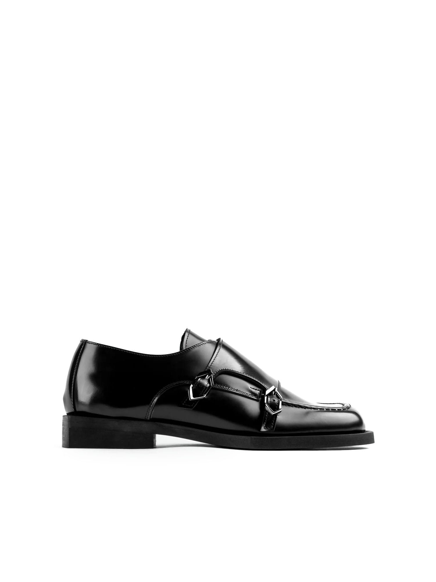 Poeve Blaze Scarpe Monk Strap Donna Nero