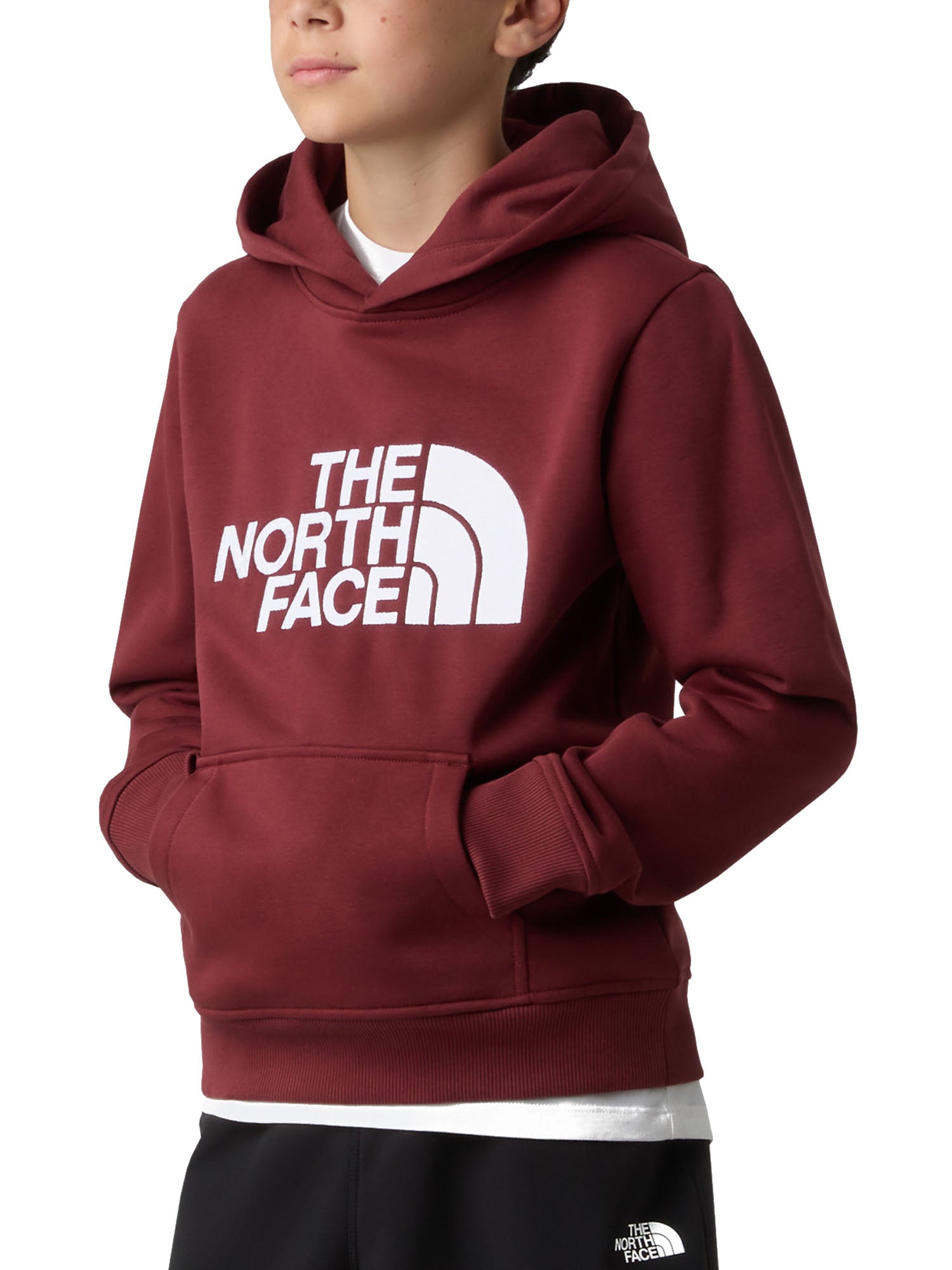 The North Face Teen Drew Peak Pullover Felpa Bambino Bordeaux