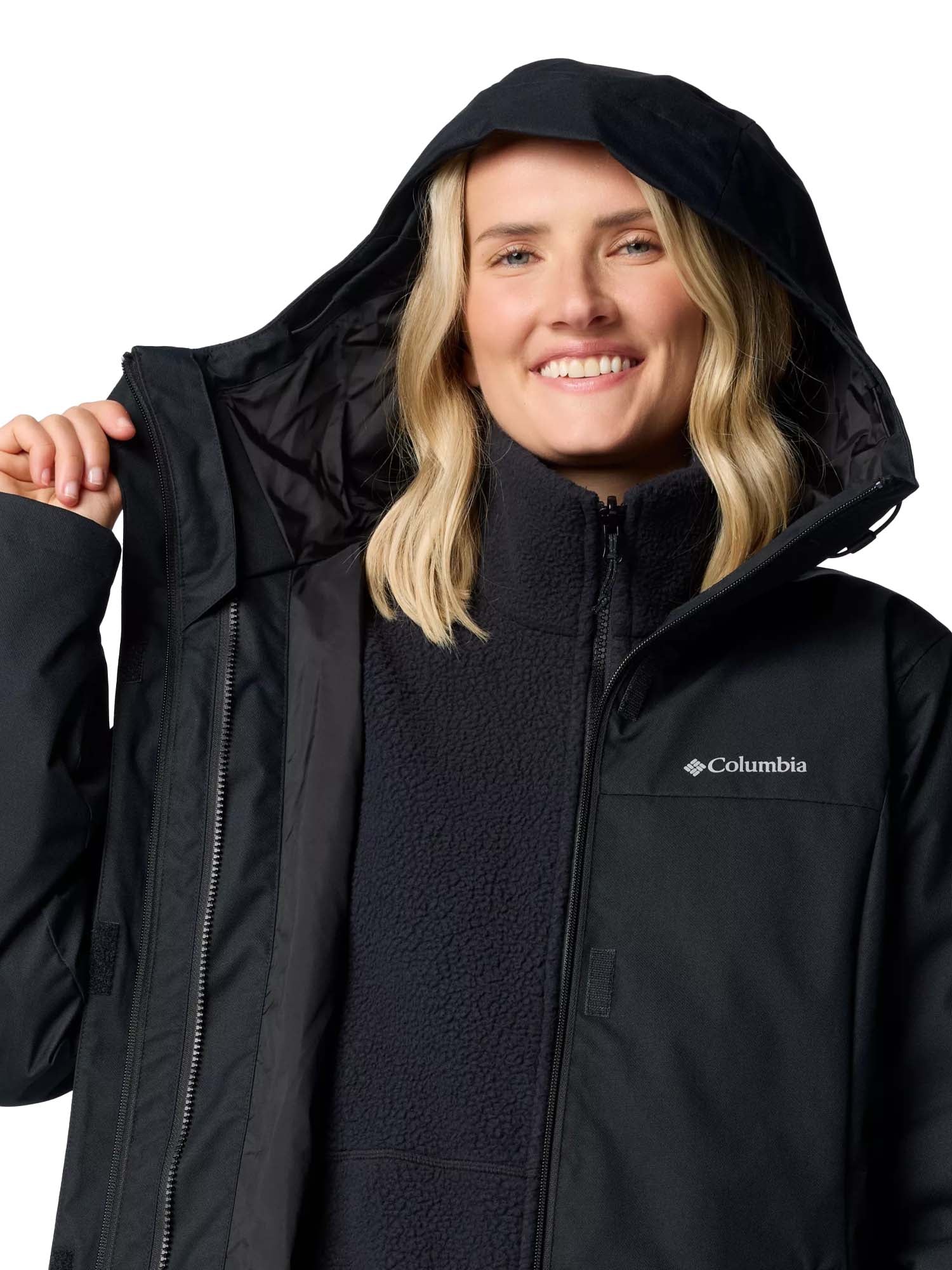 Columbia Giacca impermeabile con cappuccio 3 in 1 Hikebound™ II da donna Nero