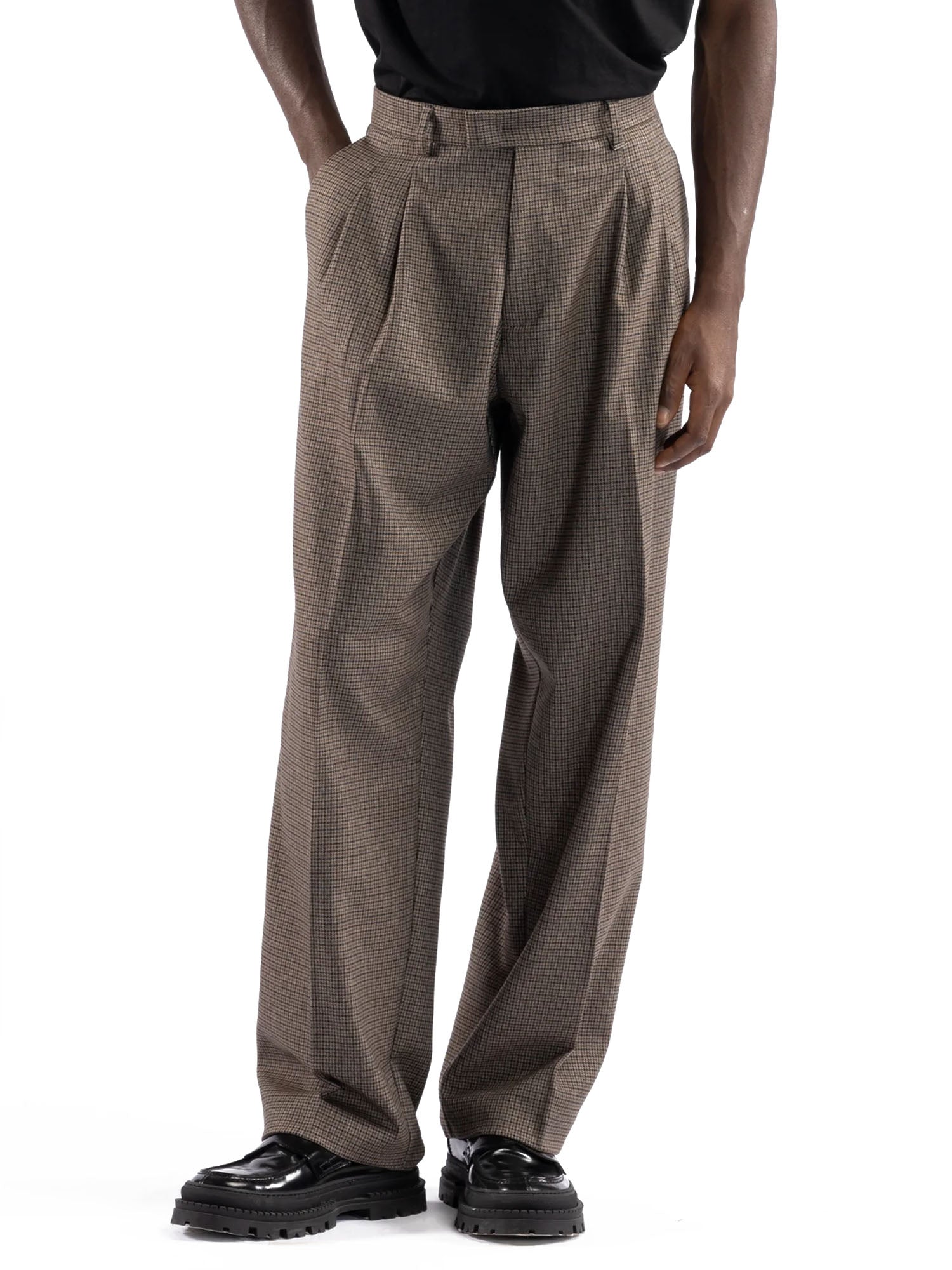 I'm Brian Pantaloni Ampi Uomo Marrone