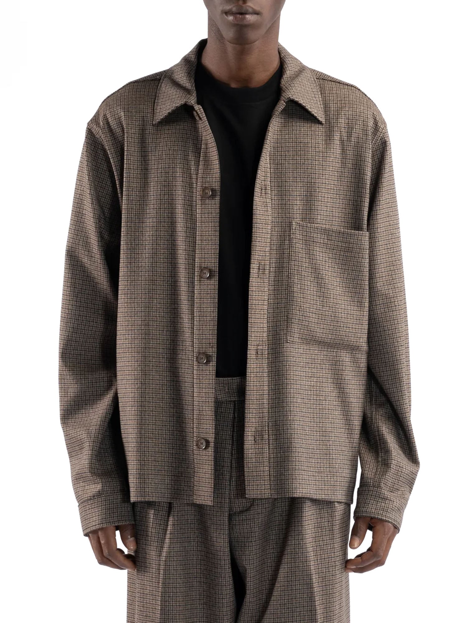 I'm Brian Camicia Tasca Uomo Marrone