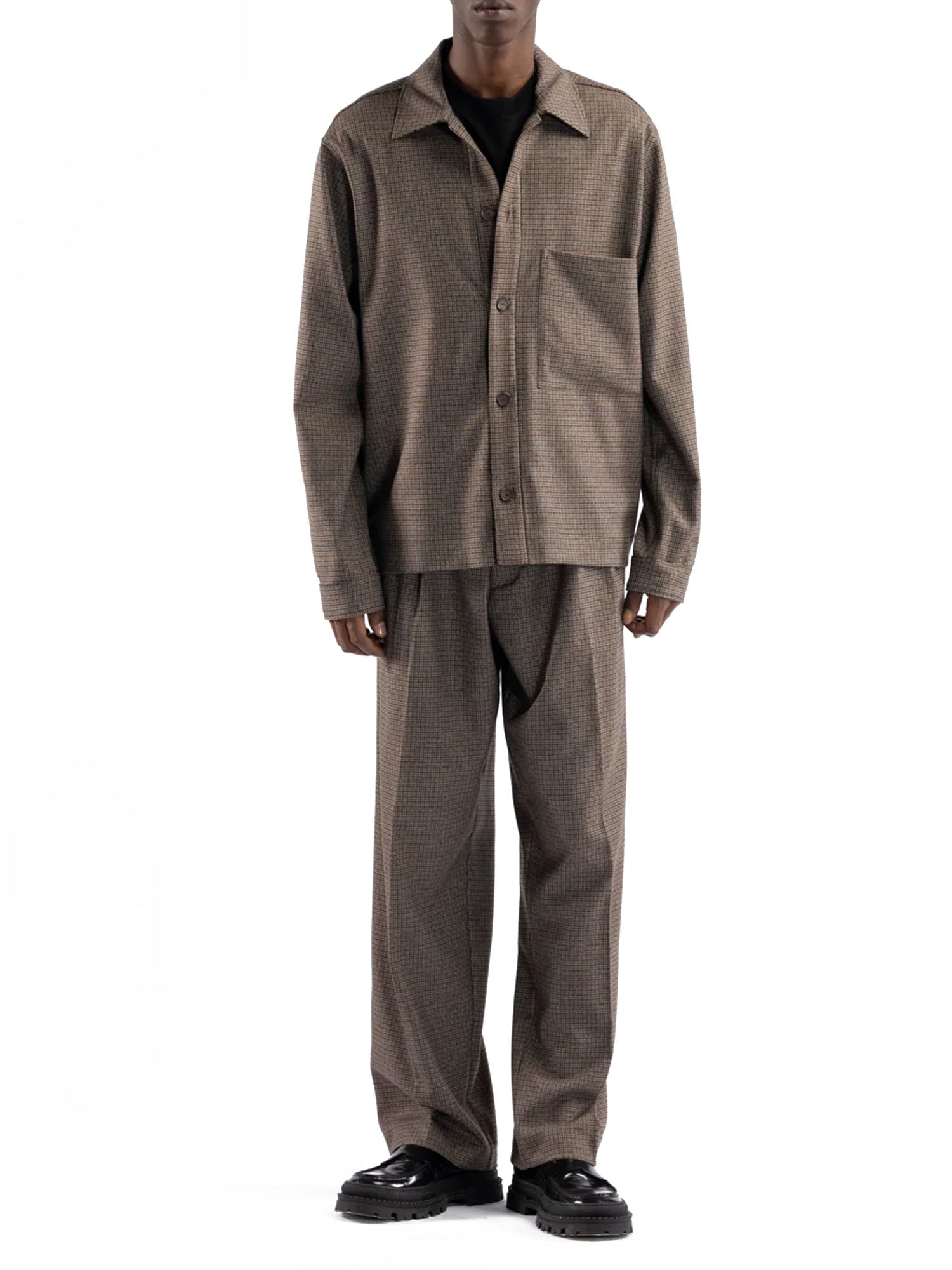 I'm Brian Camicia Tasca Uomo Marrone