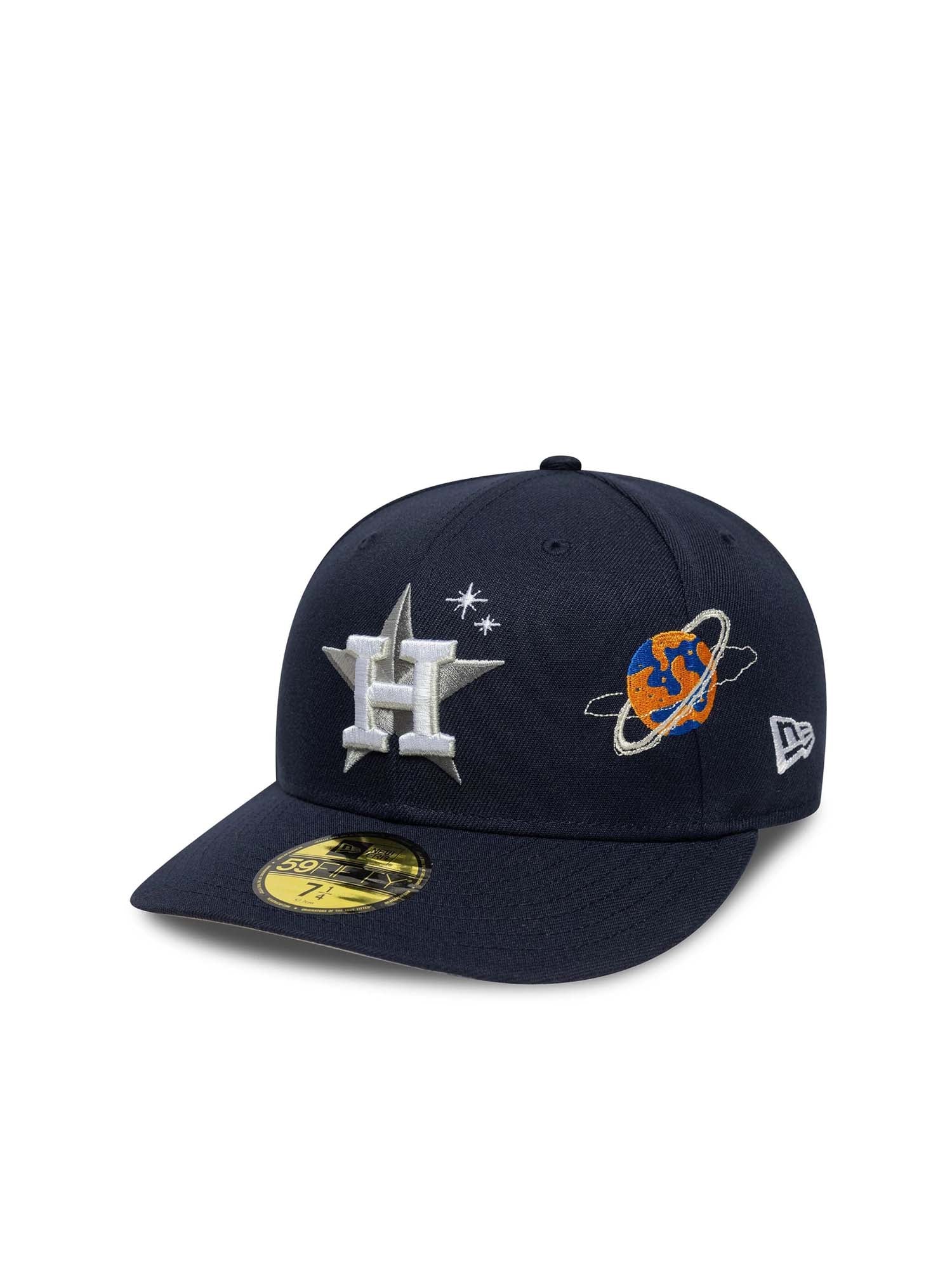 New Era Cappellino 59FIFTY Fitted Houston Astros MLB Planet Icon Blu