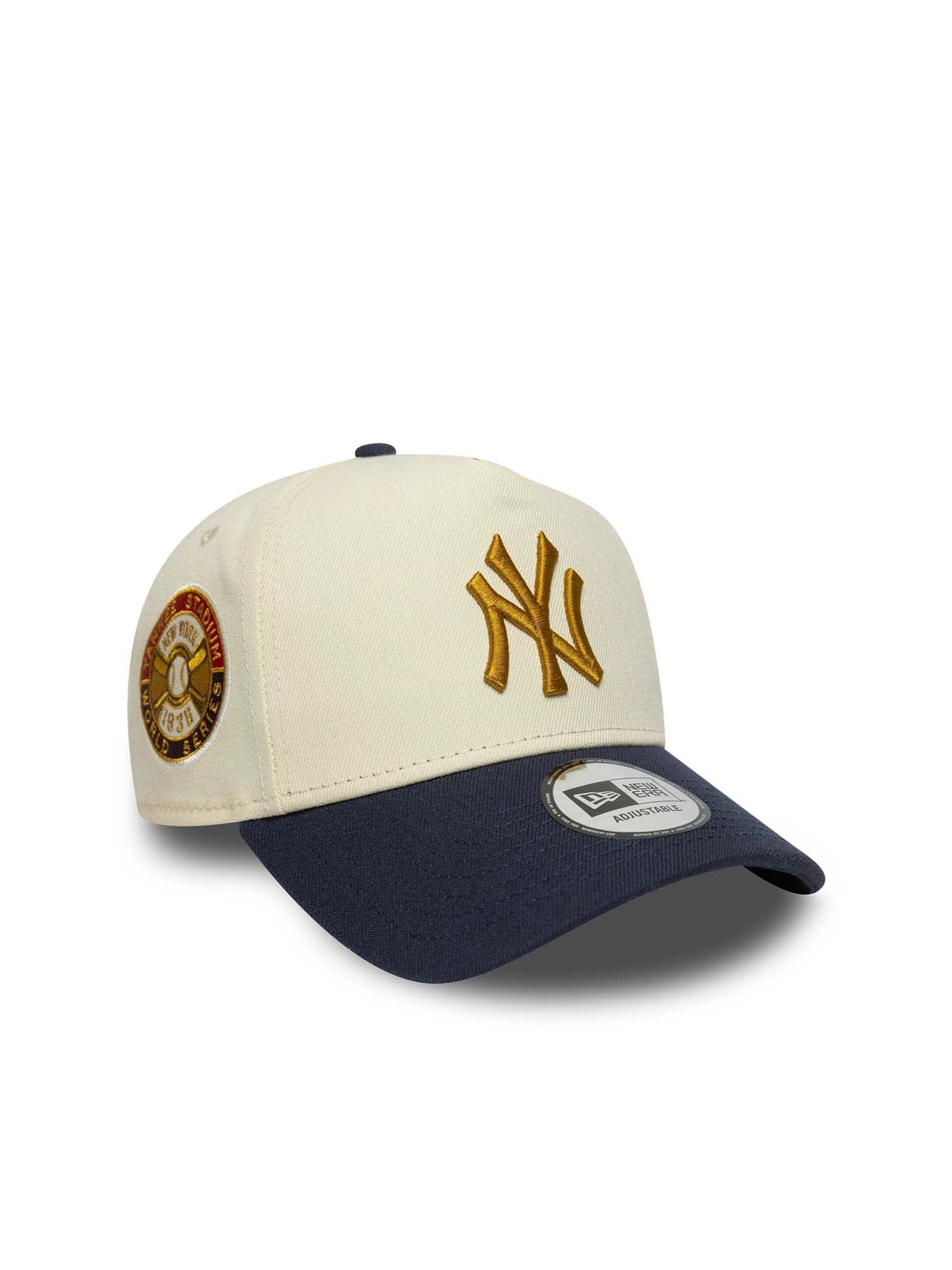 New Era Cappellino 9FORTY E-Frame New York Yankees MLB World Series Patch Giallo