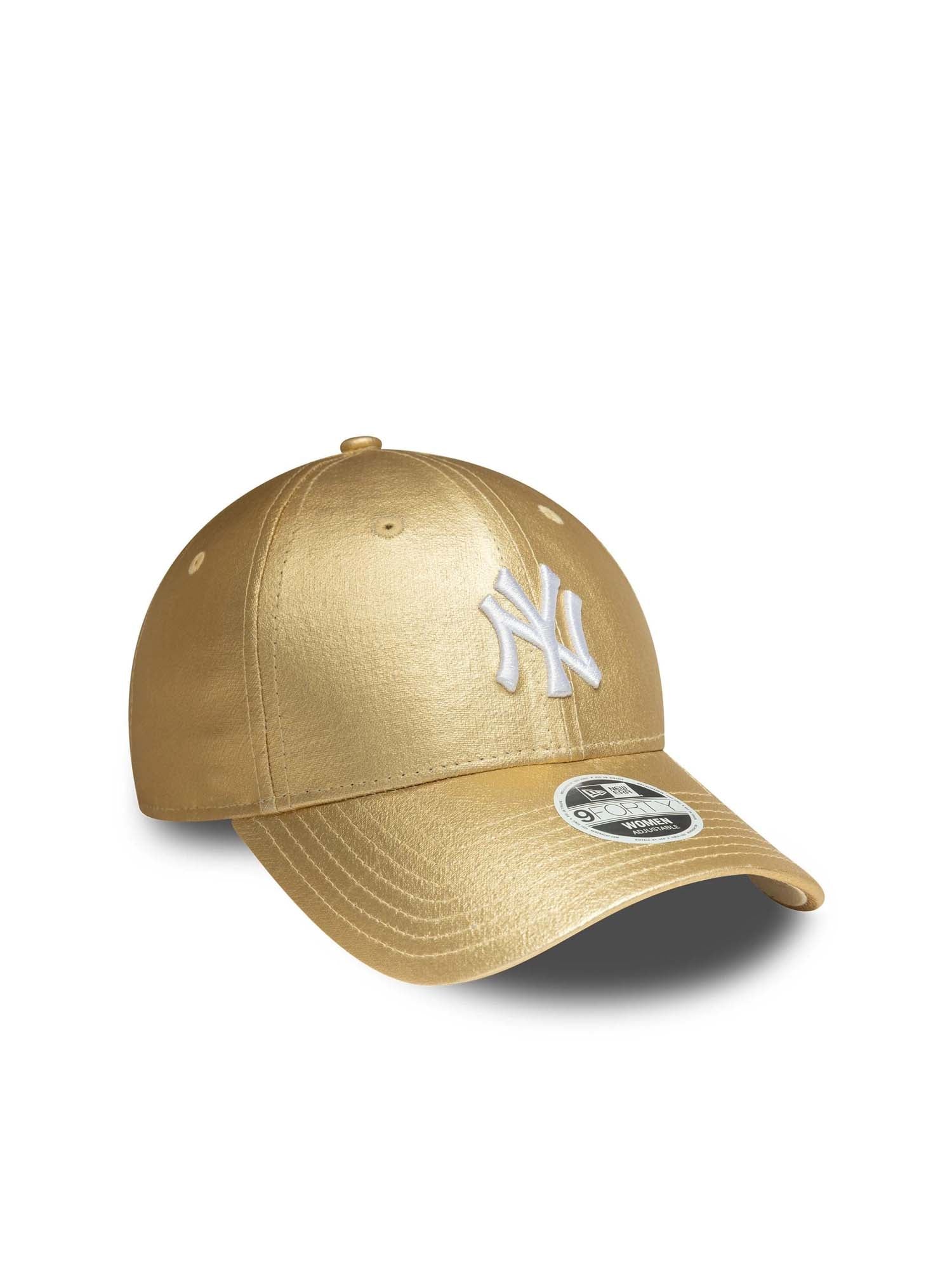 New Era Cappellino 9FORTY New York Yankees MLB Metallic da donna Oro