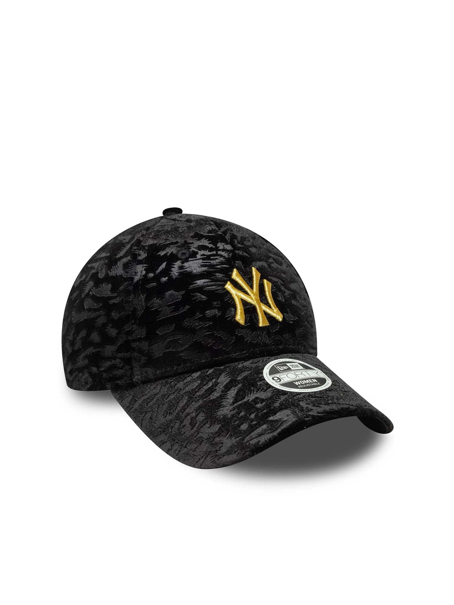 New Era Cappellino 9FORTY New York Yankees MLB Leo Velluto da donna Nero