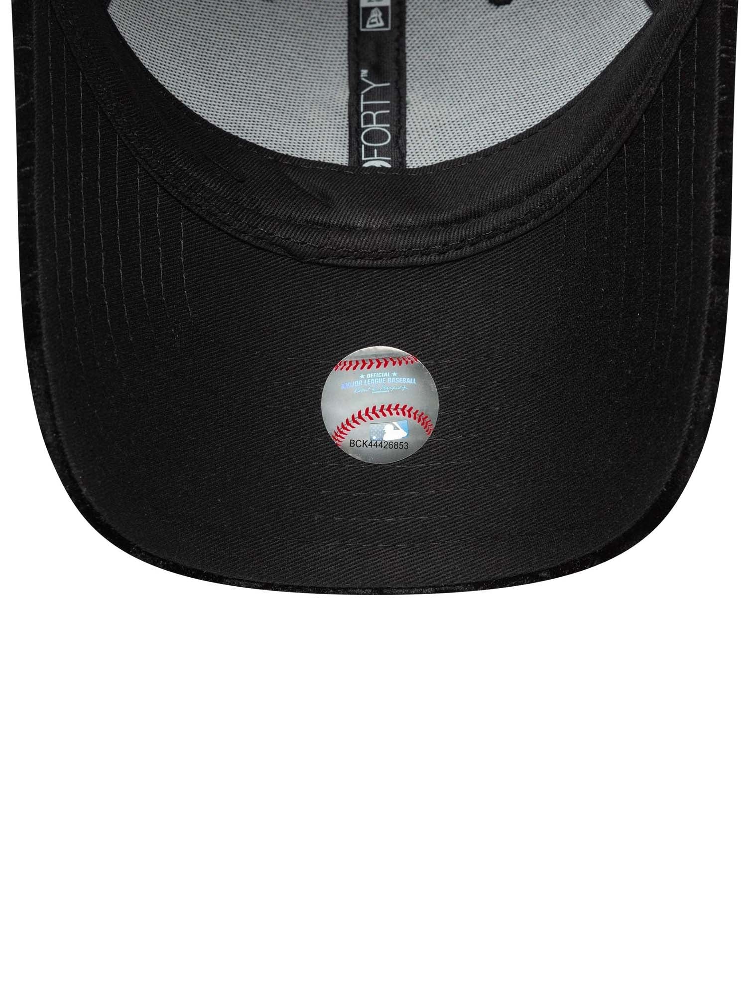 New Era Cappellino 9FORTY New York Yankees MLB Leo Velluto da donna Nero