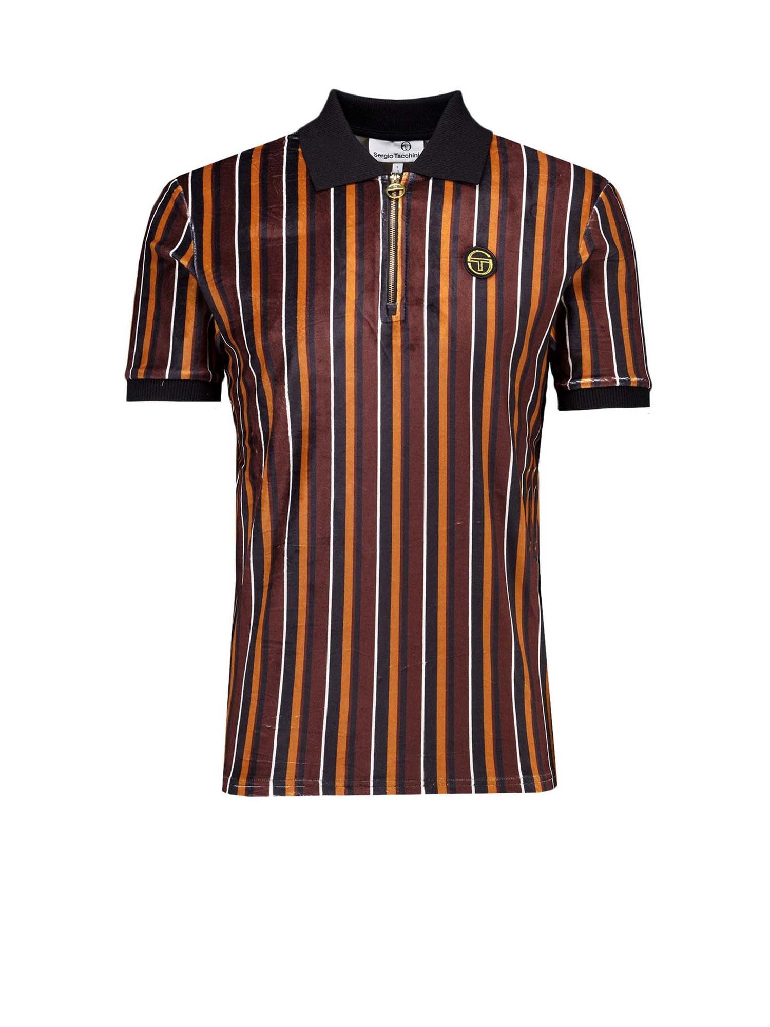 Sergio Tacchini Lomazzo Velour Polo Nero