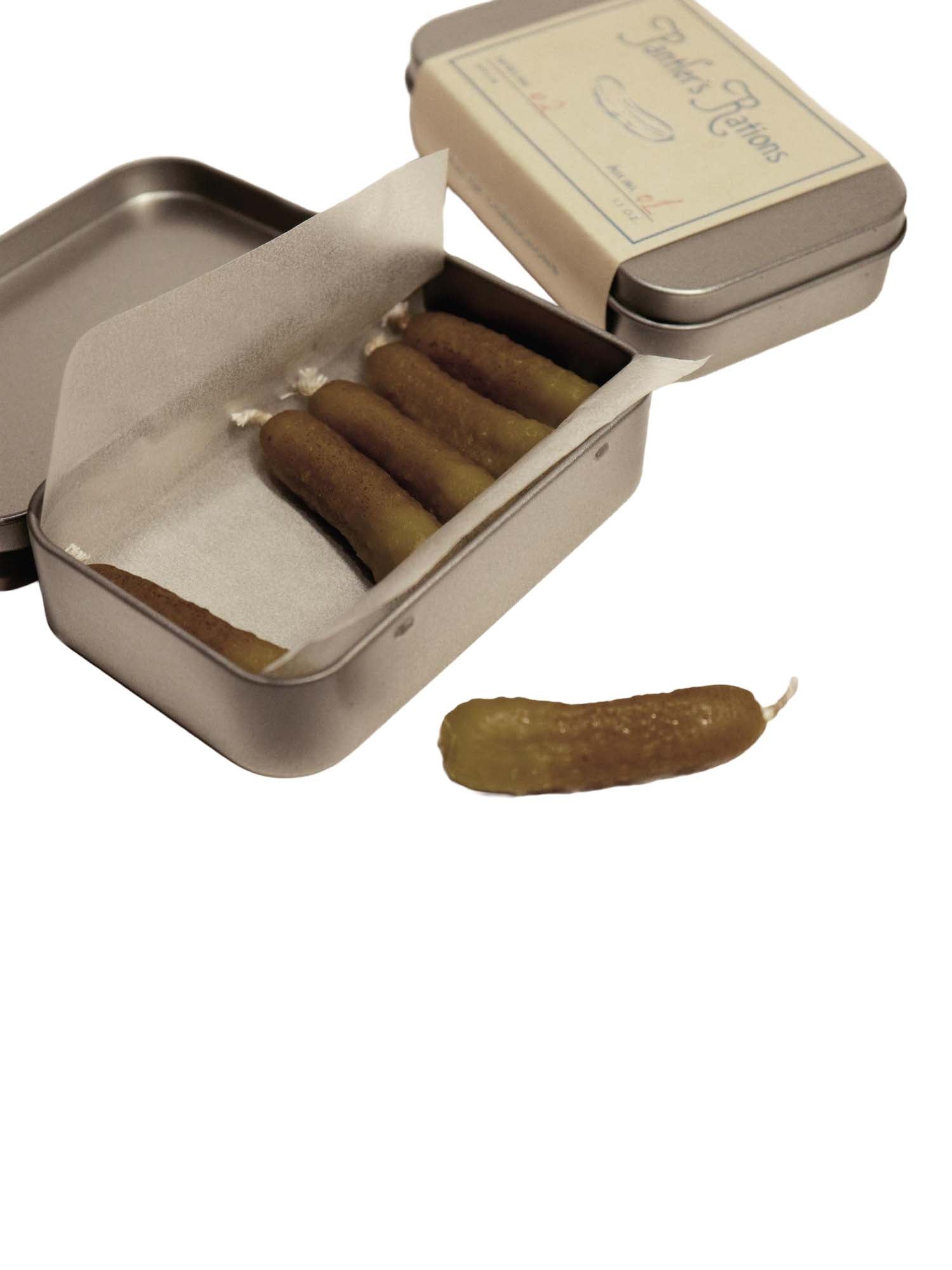 Pantler's Rations Candele Cornichon (6 Pezzi) Verde