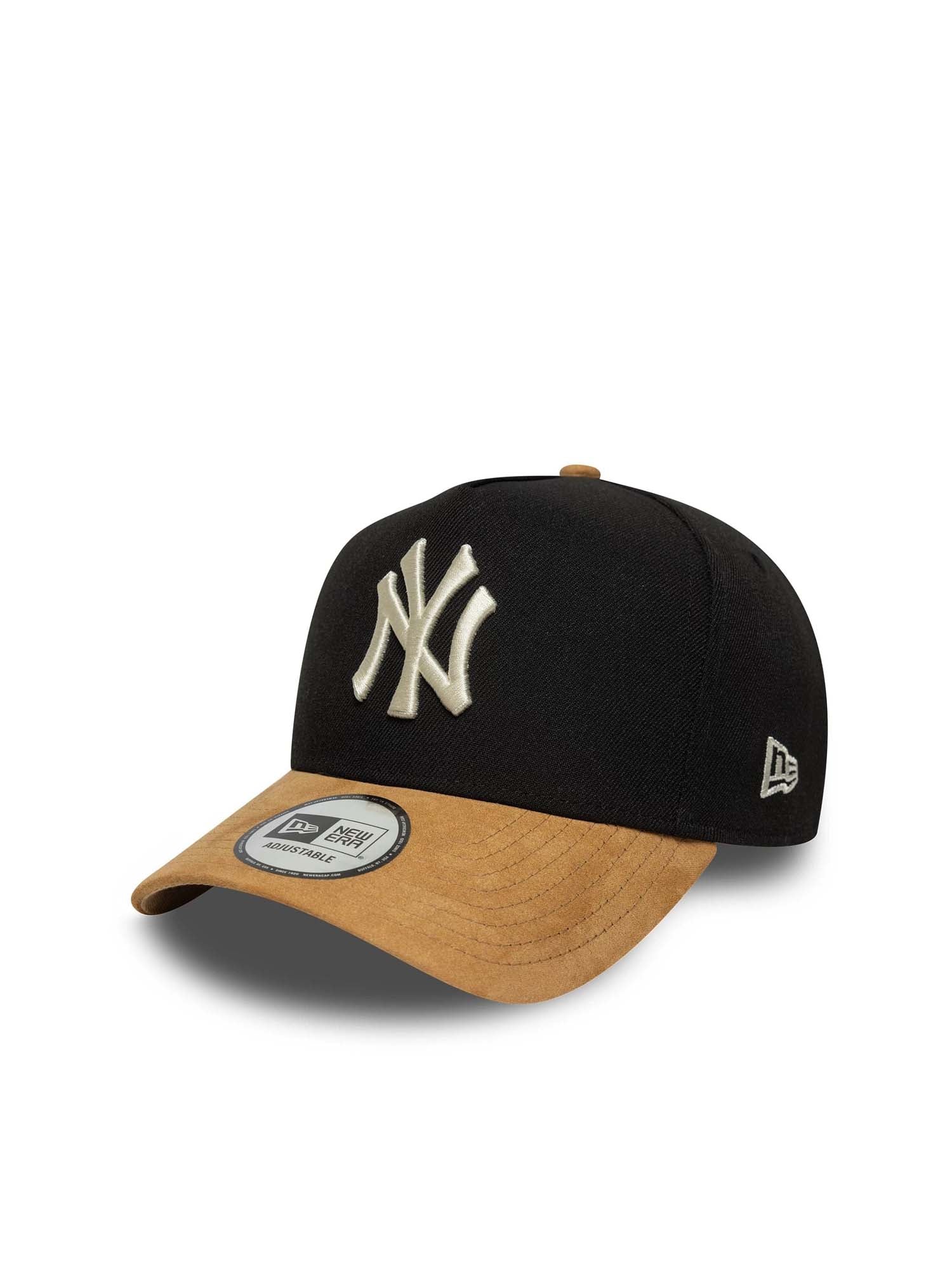 New Era Cappello 9FORTY E-Frame New York Yankees MLB Suede Visor Nero