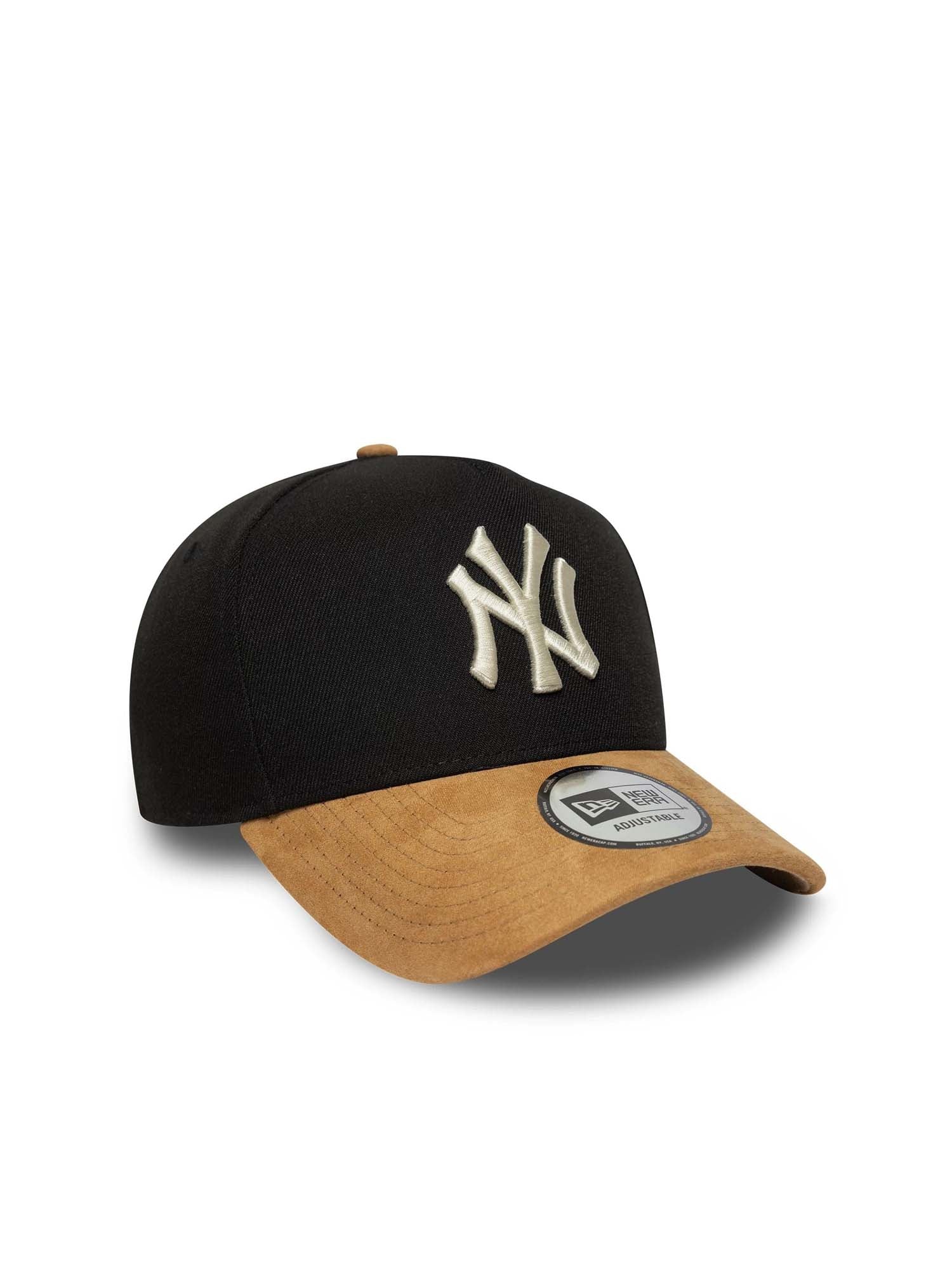 New Era Cappello 9FORTY E-Frame New York Yankees MLB Suede Visor Nero