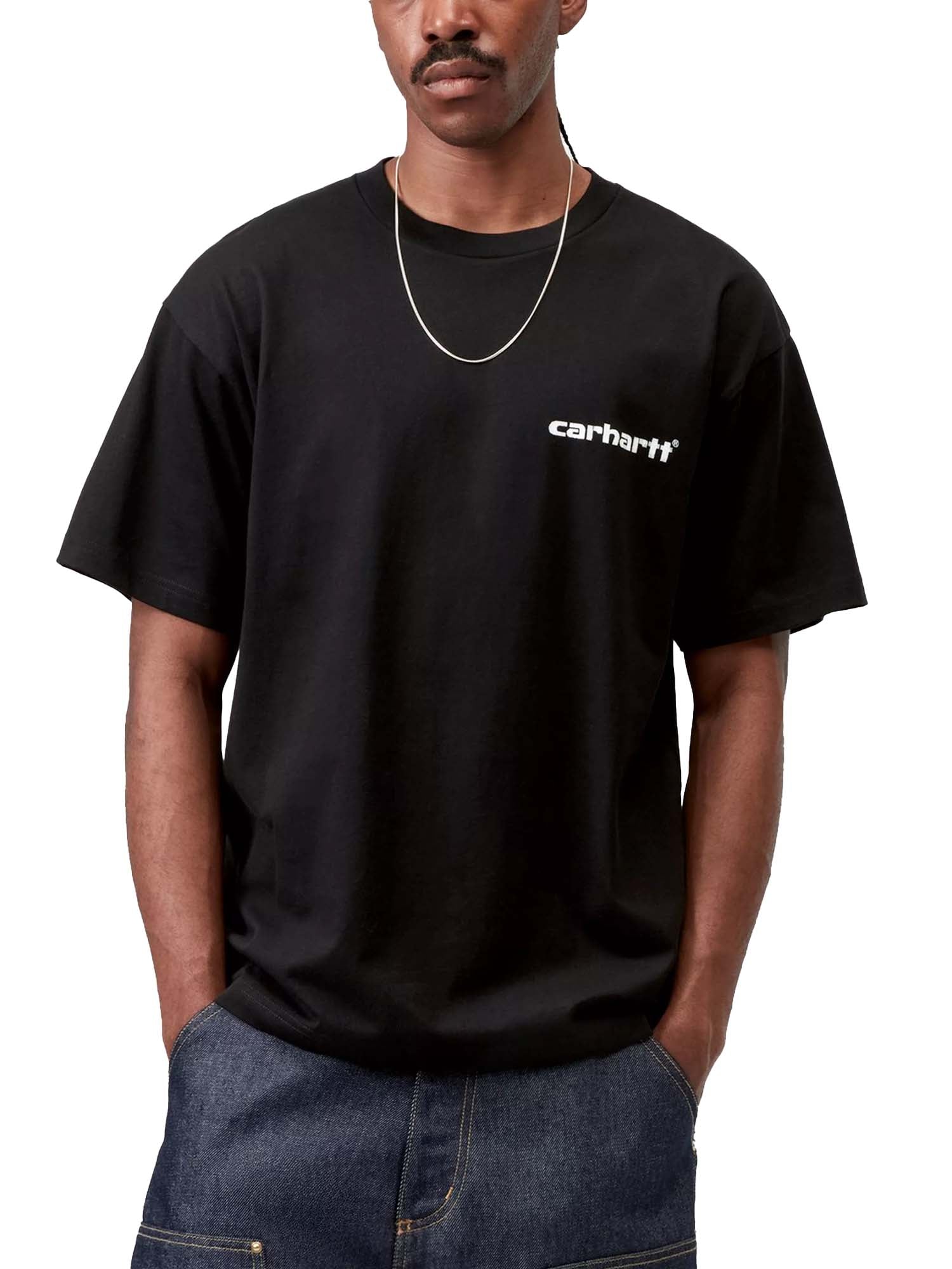 Carhartt Wip S/S Caps T-Shirt Nero