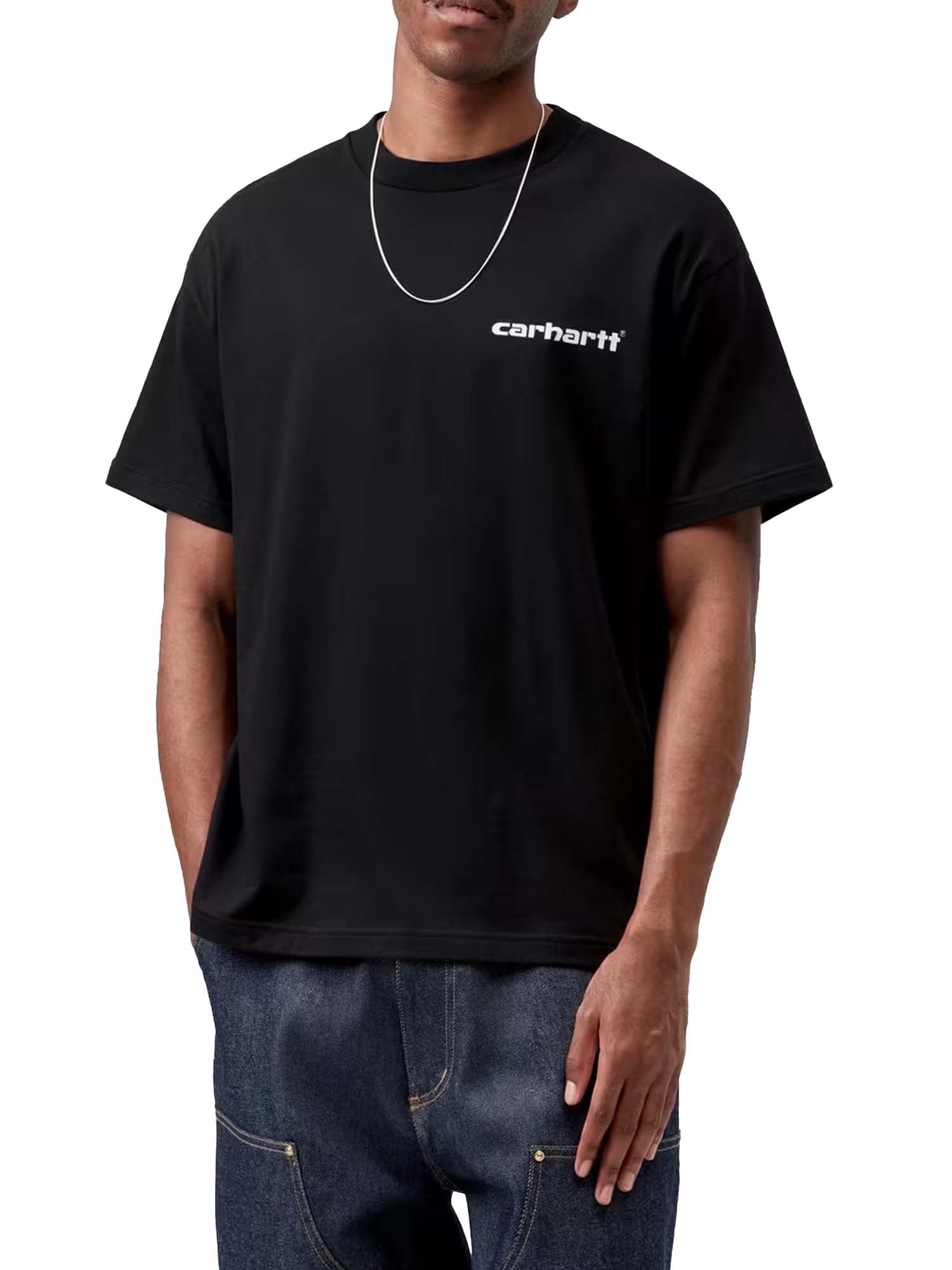 Carhartt Wip S/S Archive Script T-Shirt Nero
