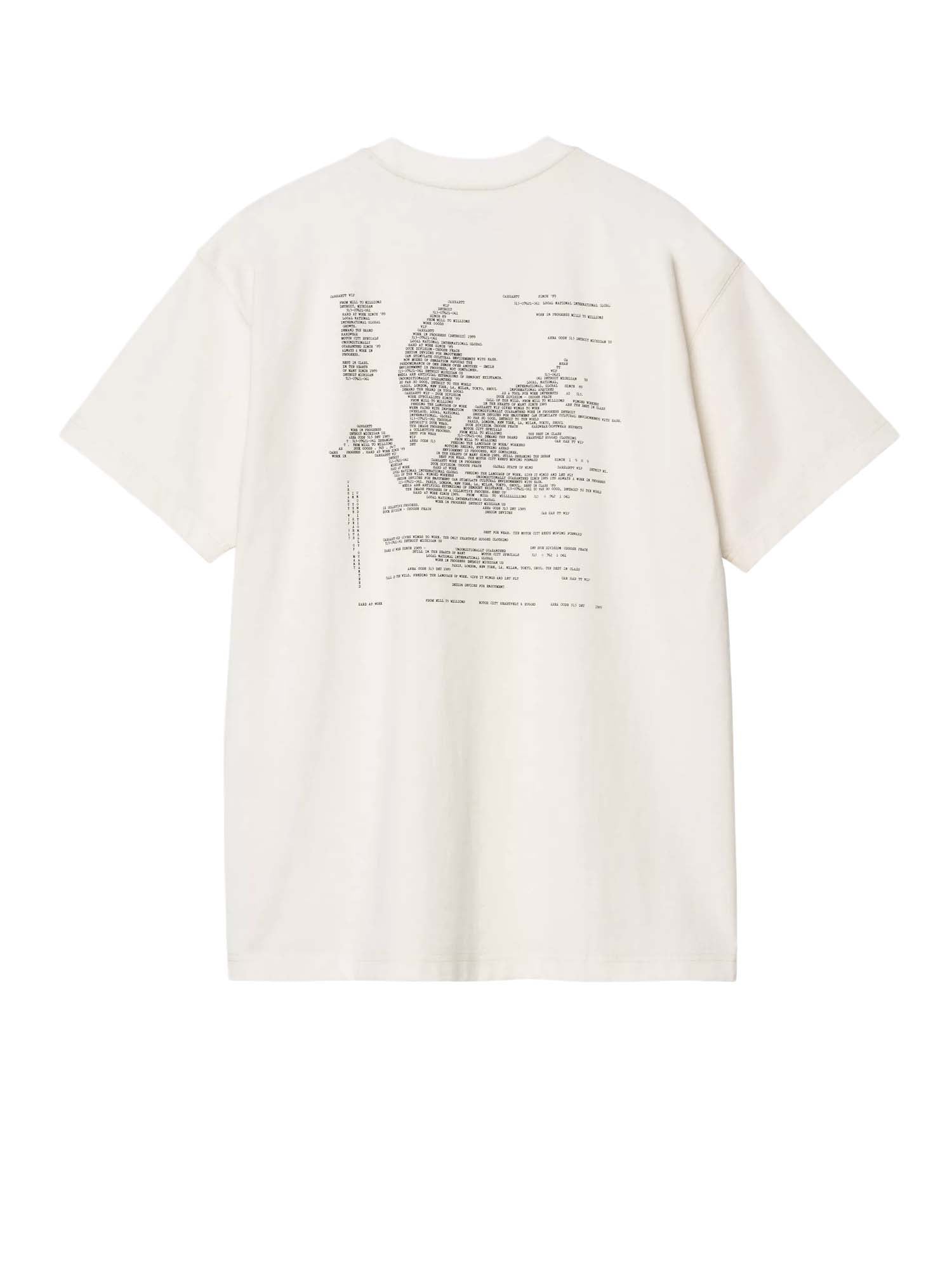 Carhartt Wip S/S Punched T-Shirt Bianco