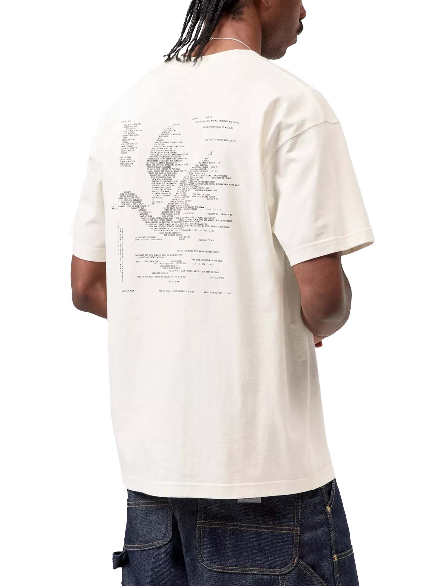 Carhartt Wip S/S Punched T-Shirt Bianco