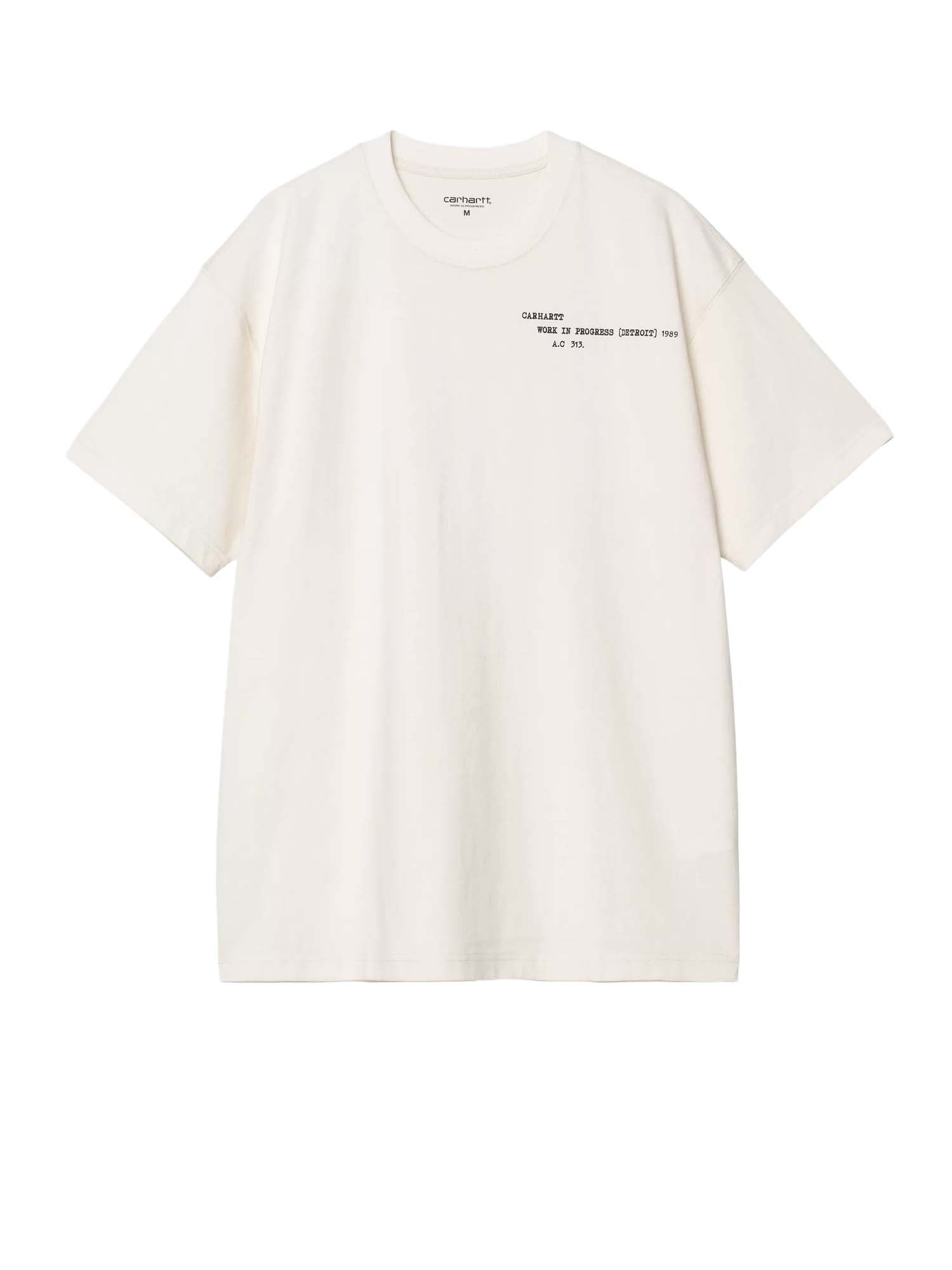 Carhartt Wip S/S Punched T-Shirt Bianco