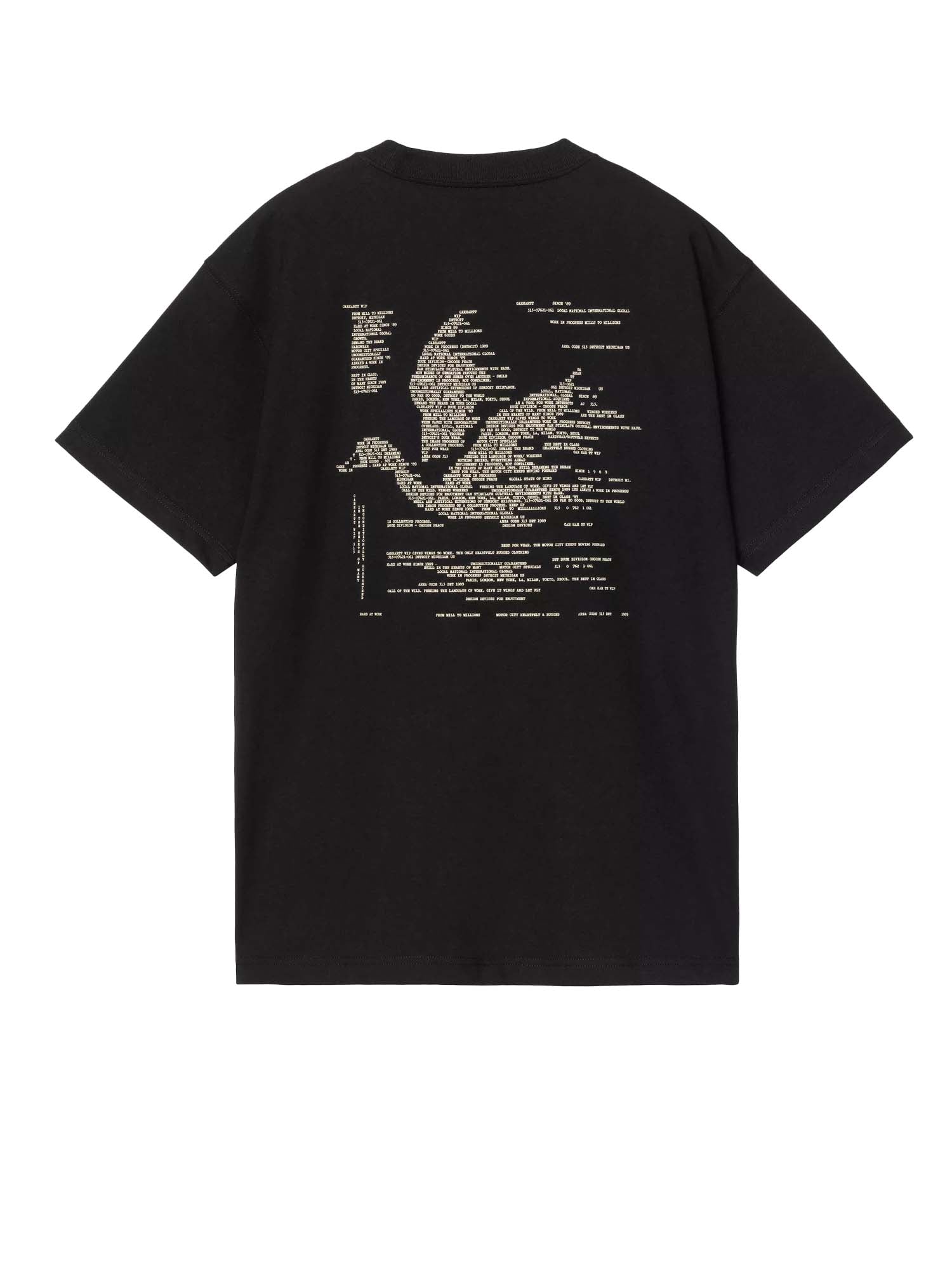 Carhartt Wip S/S Punched T-Shirt Nero