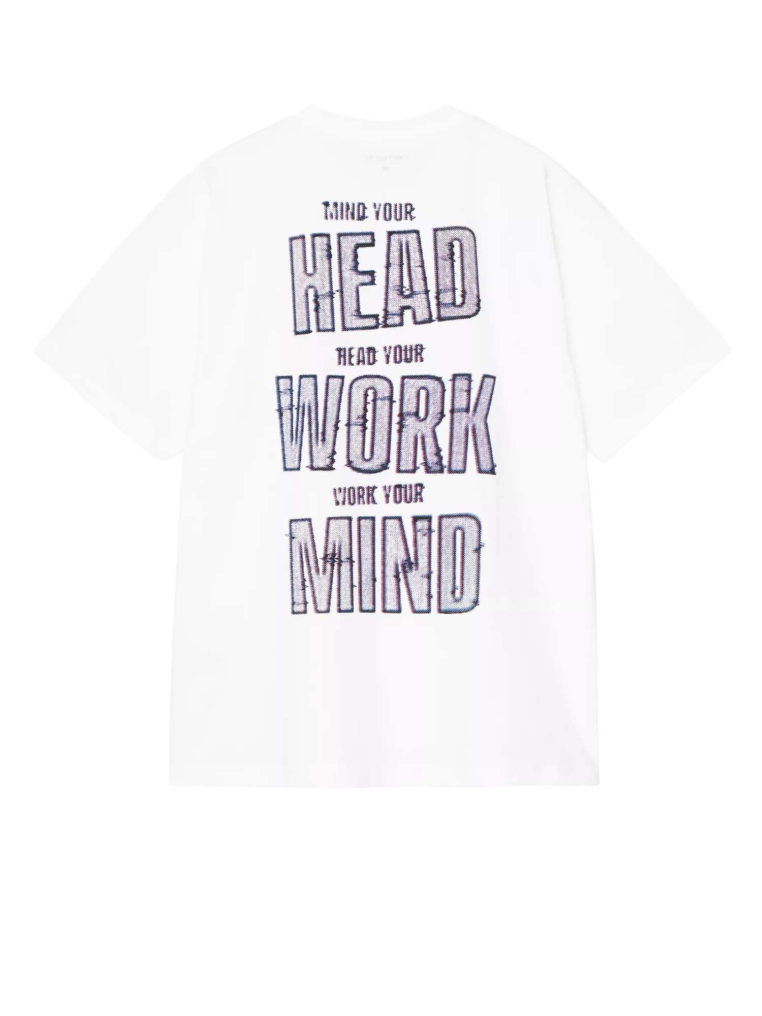 Carhartt Wip S/S Mind Your Head T-Shirt Bianco
