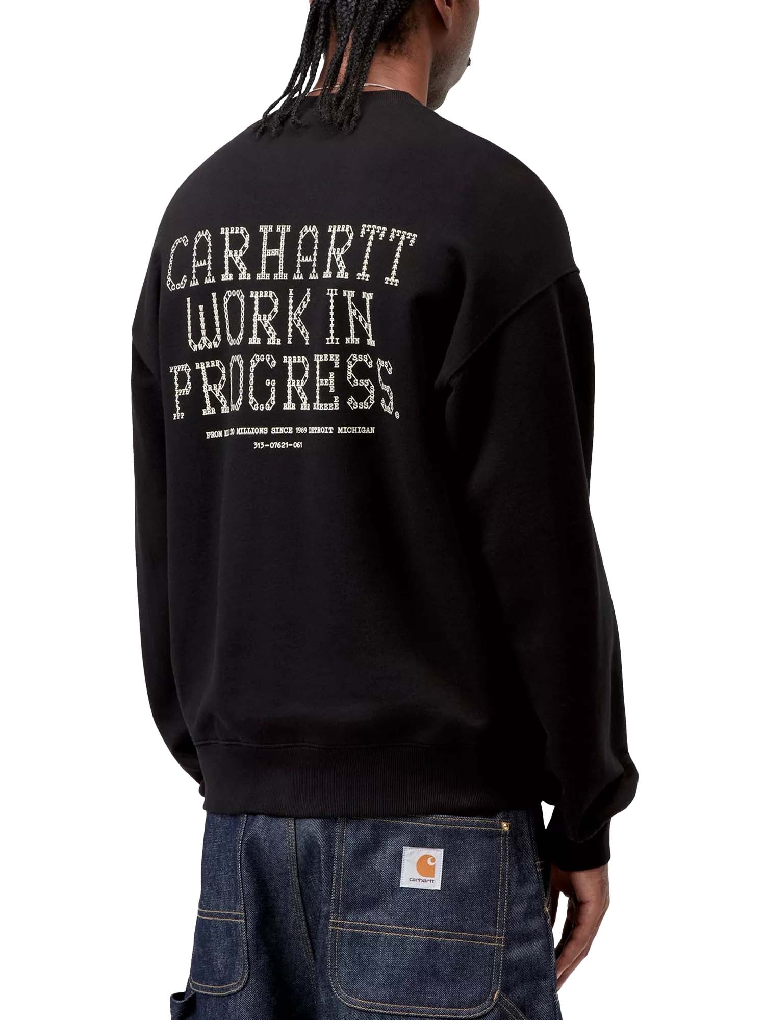 Carhartt Wip Punched Sweatshirt Nero
