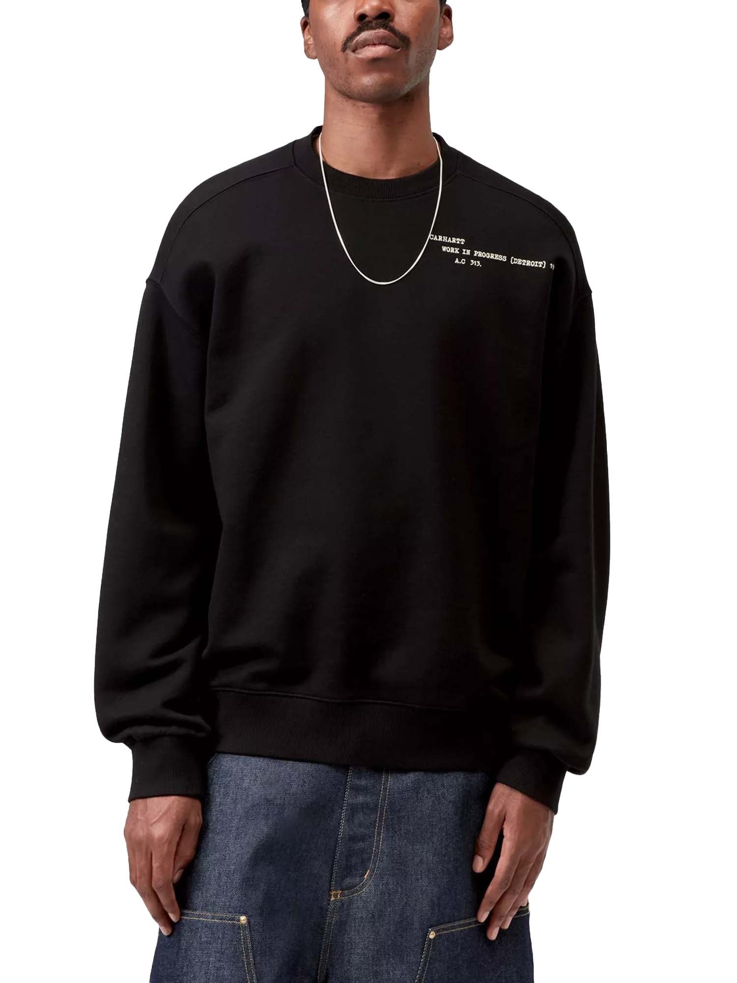 Carhartt Wip Punched Sweatshirt Nero