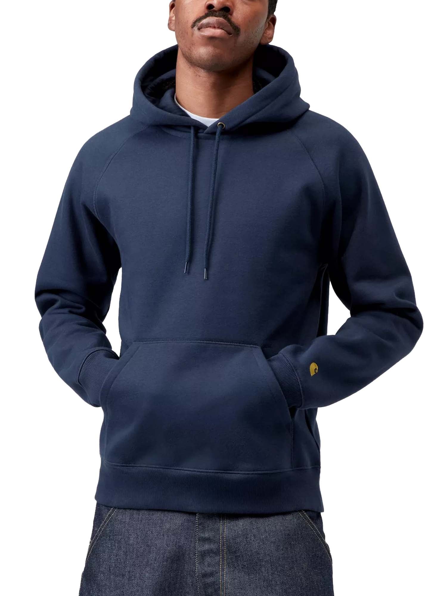 Carhartt Wip Hooded Chase Sweatshirt Blu