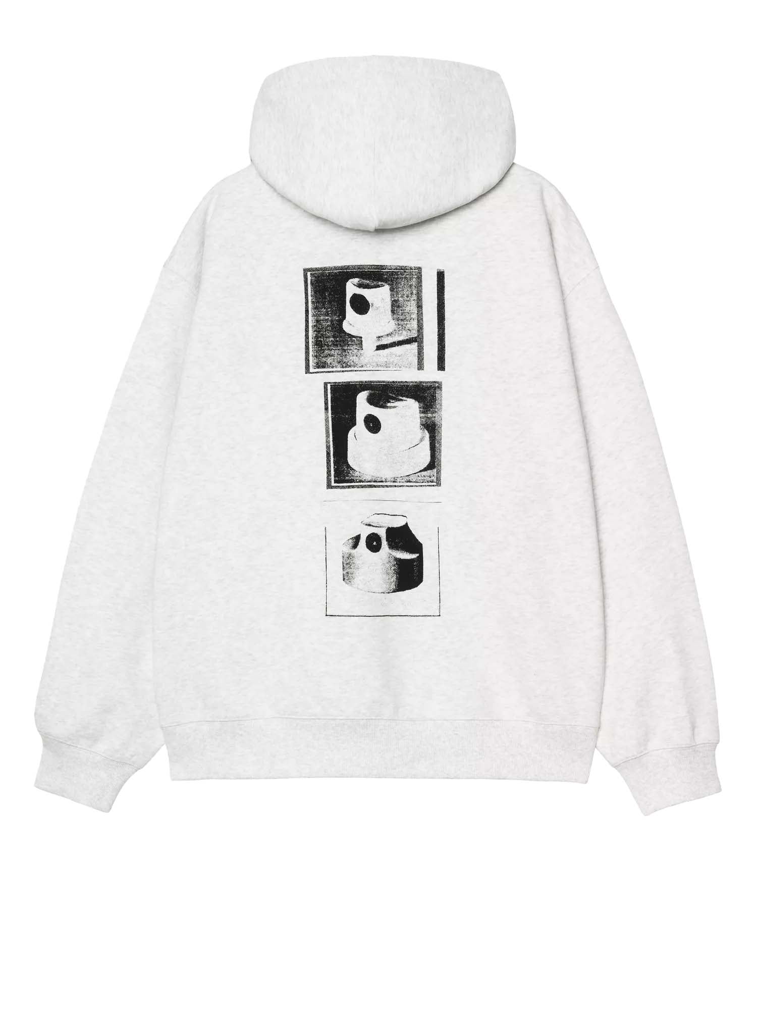 Carhartt Wip Hooded Caps Sweatshirt Grigio