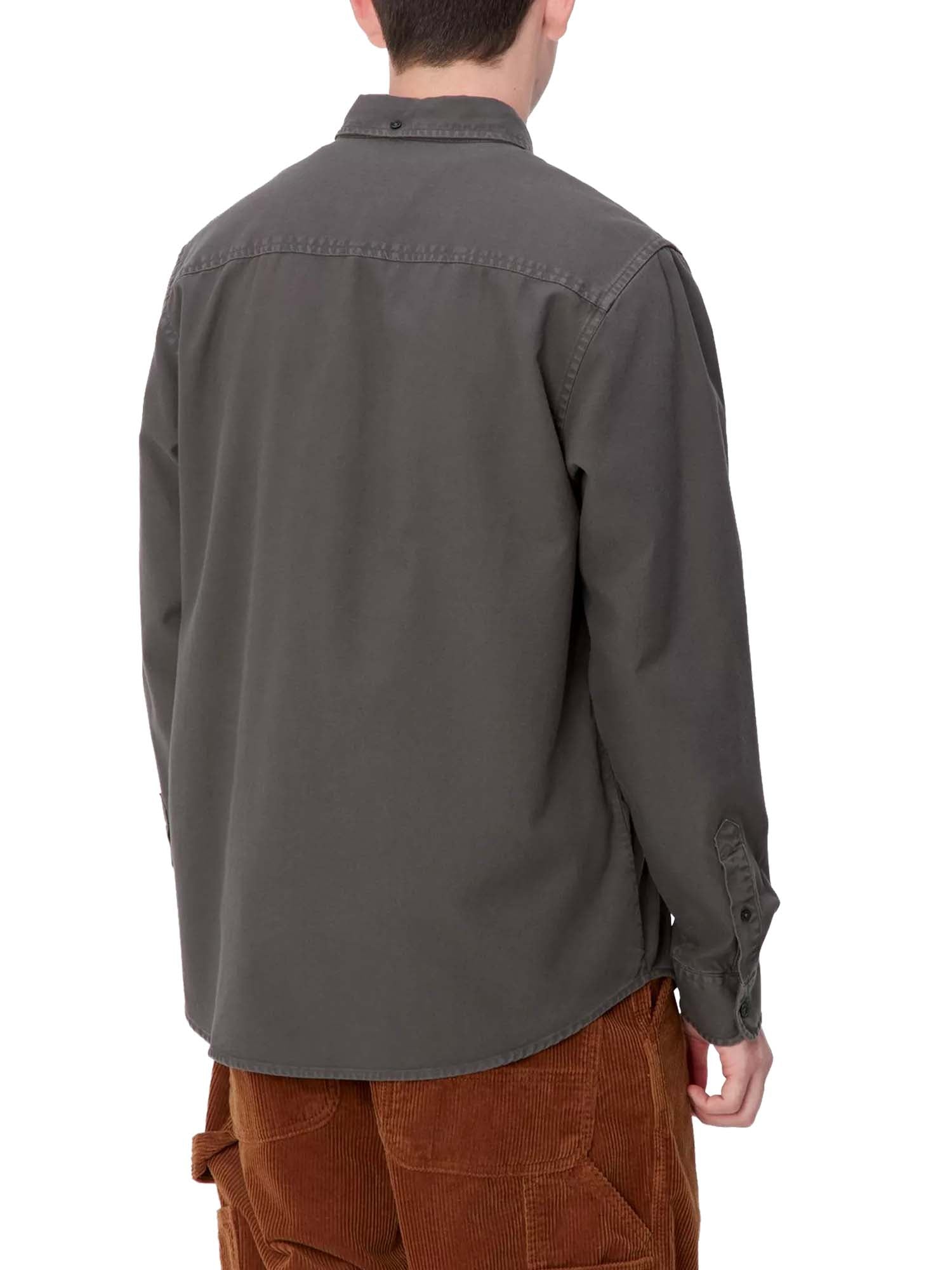 Carhartt Wip L/S Bolton Shirt Grigio