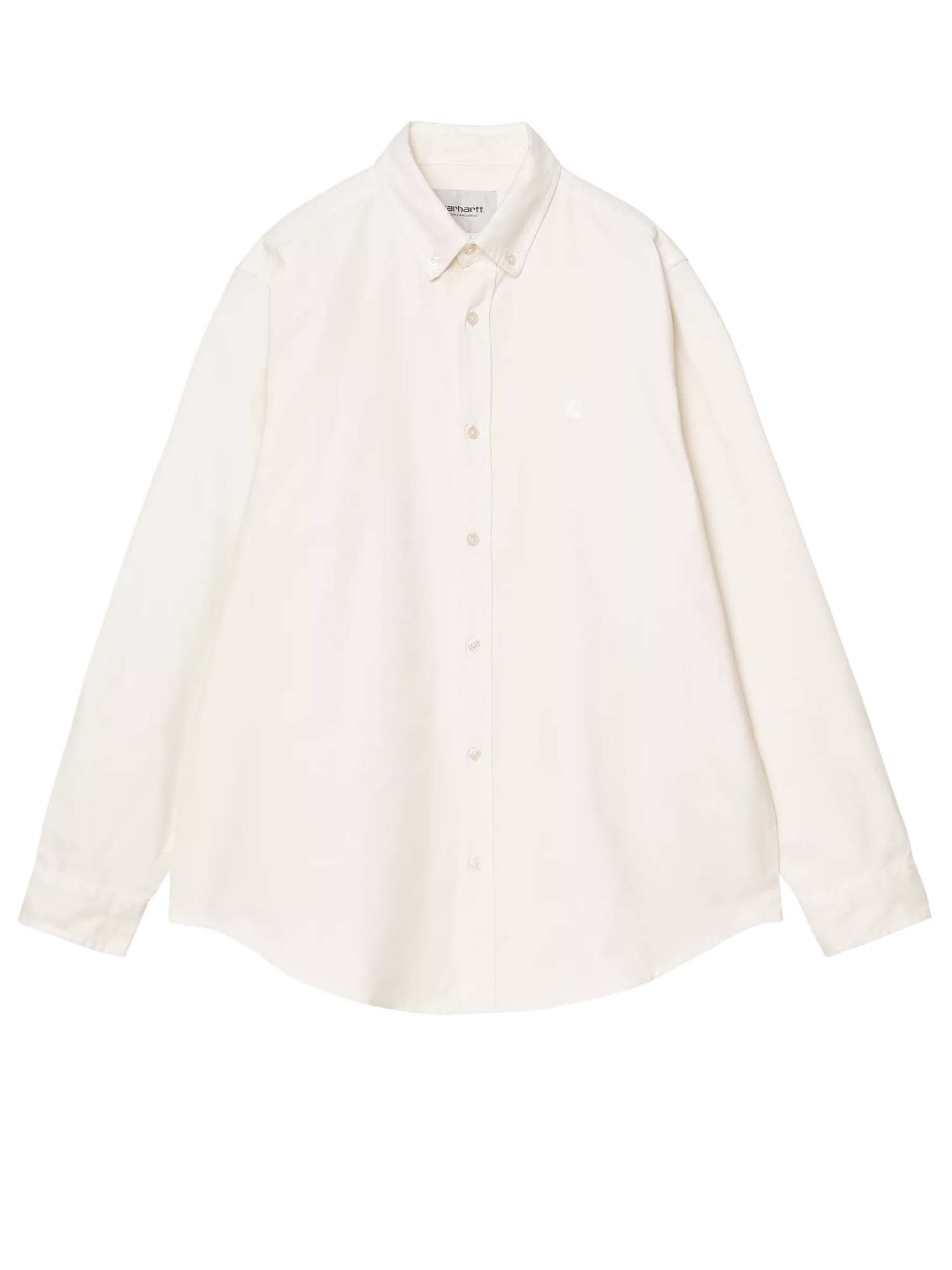 Carhartt Wip L/S Bolton Shirt Bianco