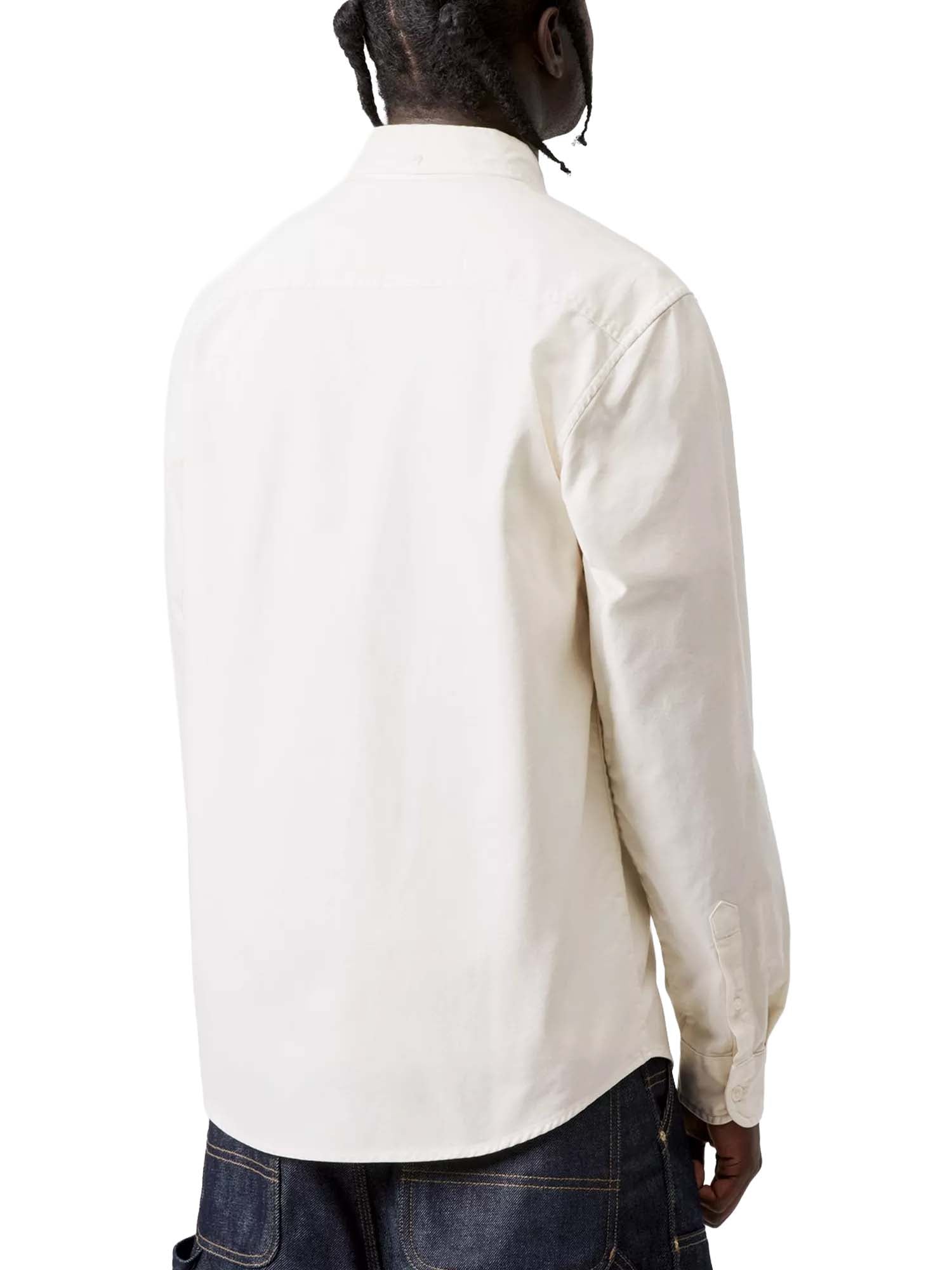 Carhartt Wip L/S Bolton Shirt Bianco