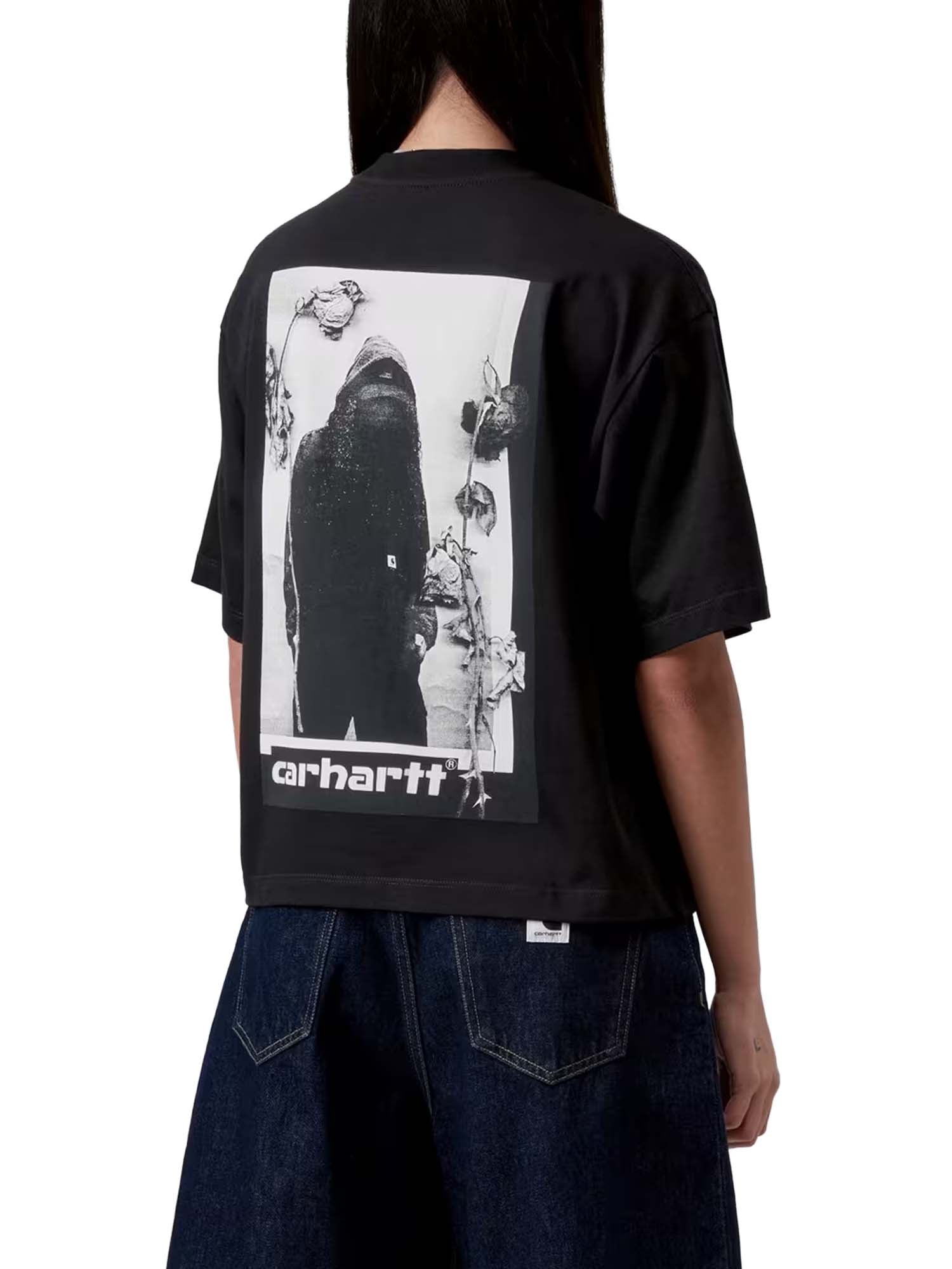 Carhartt Wip W' S/S Archive Script T-Shirt Nero